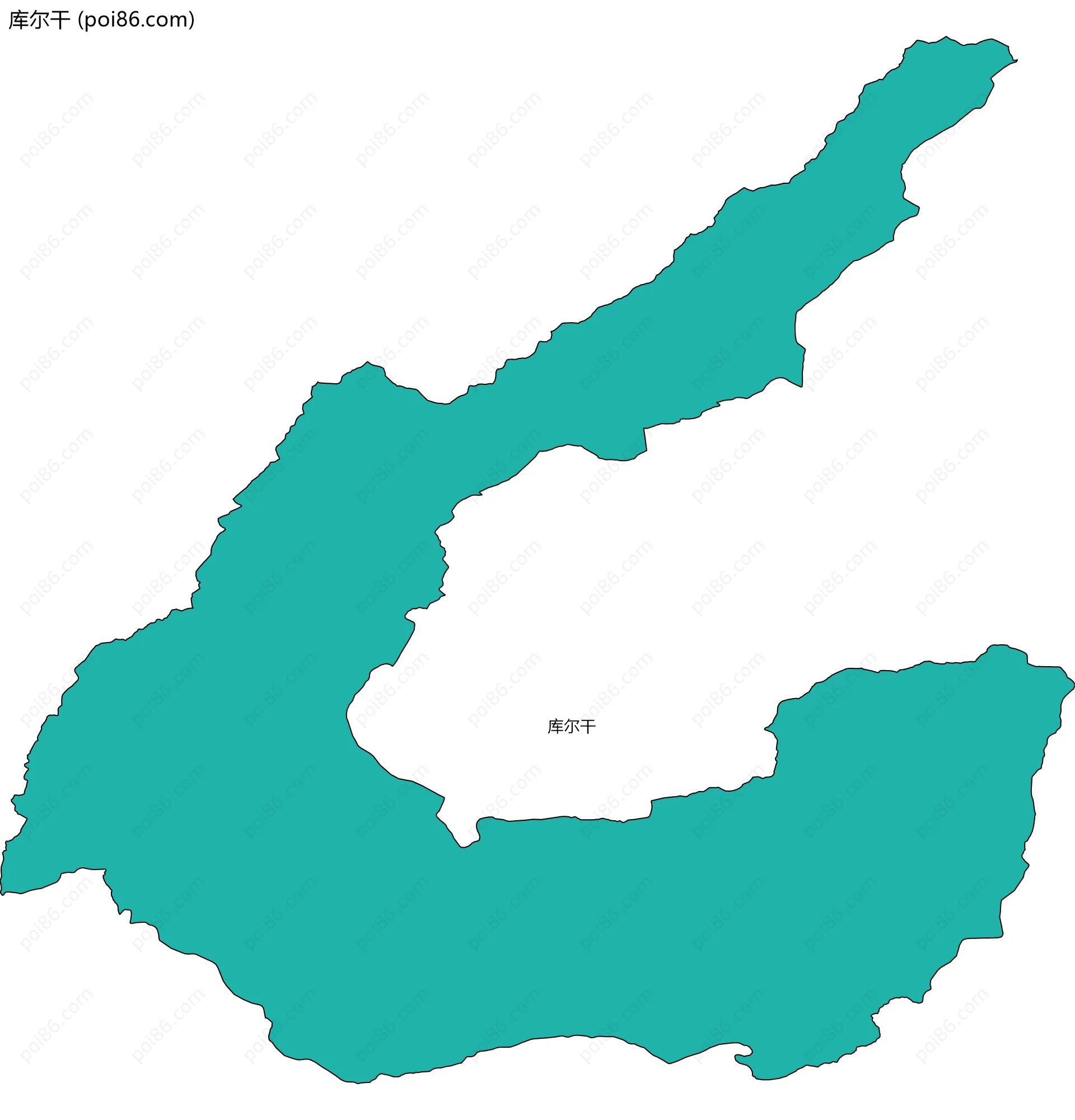 库尔干边界地图