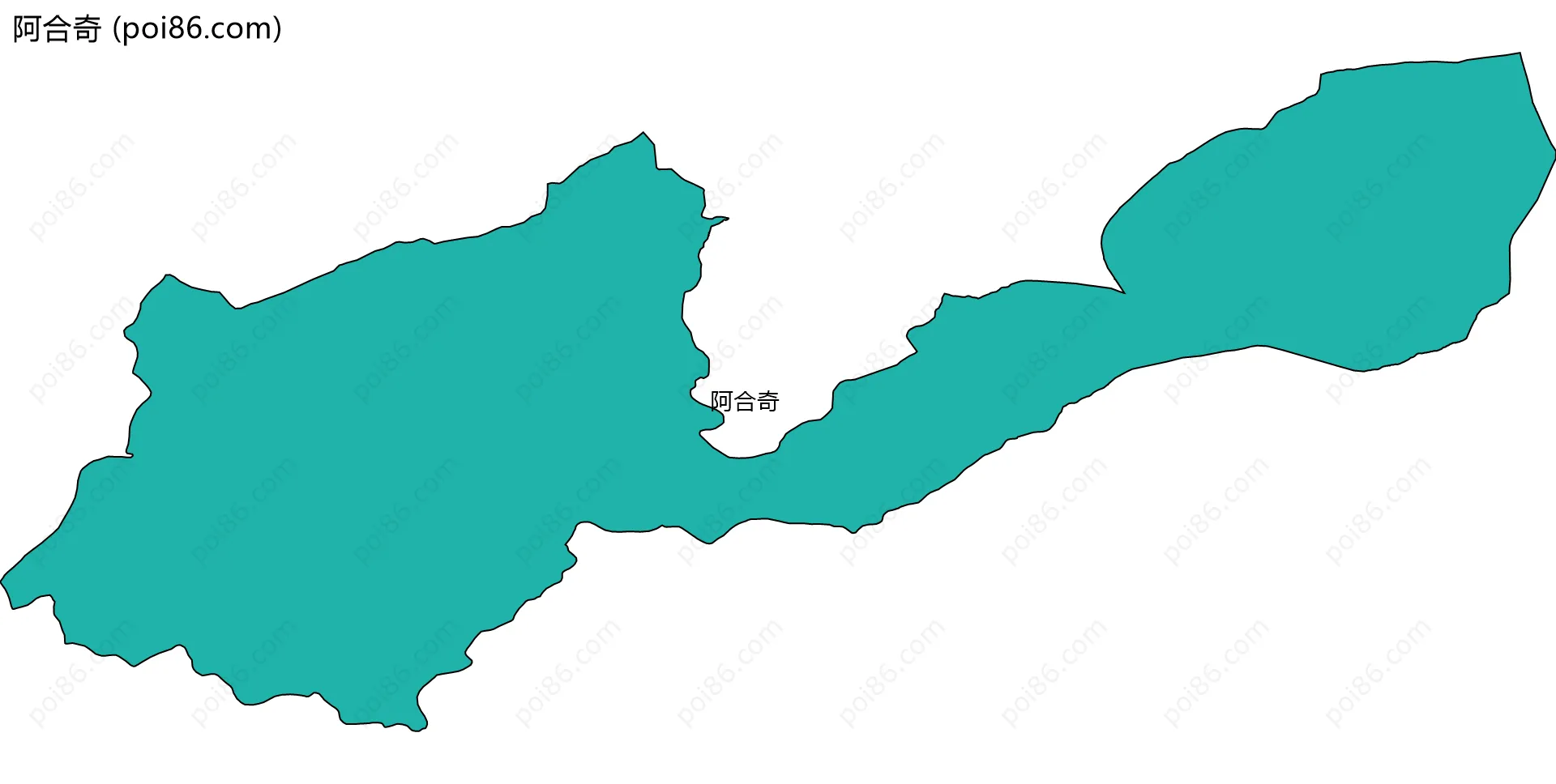 阿合奇边界地图