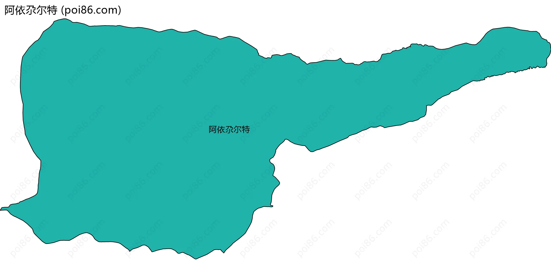 阿依尕尔特边界地图