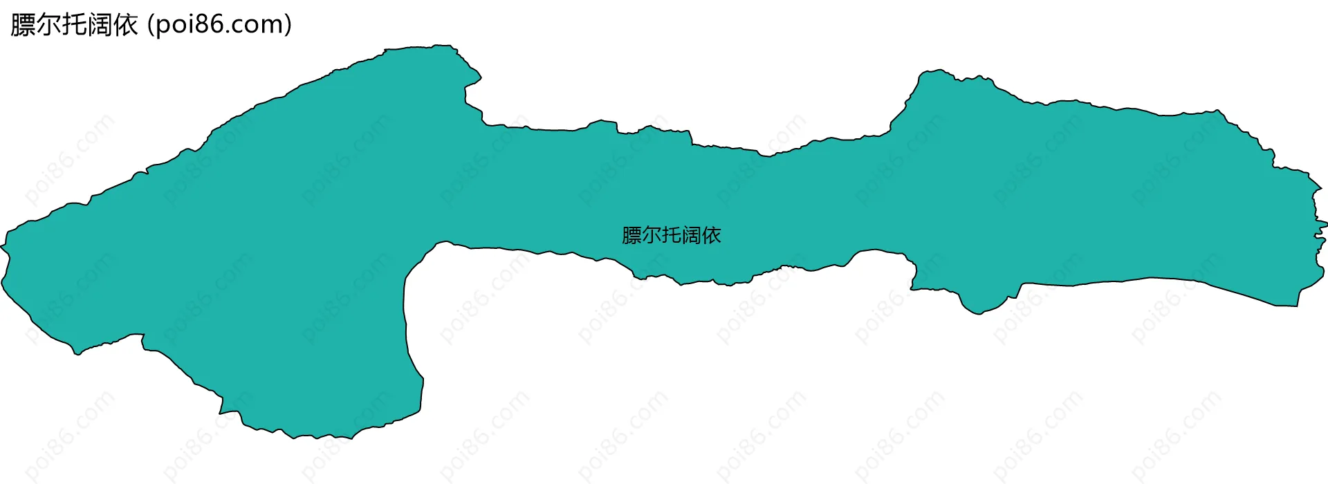 膘尔托阔依边界地图