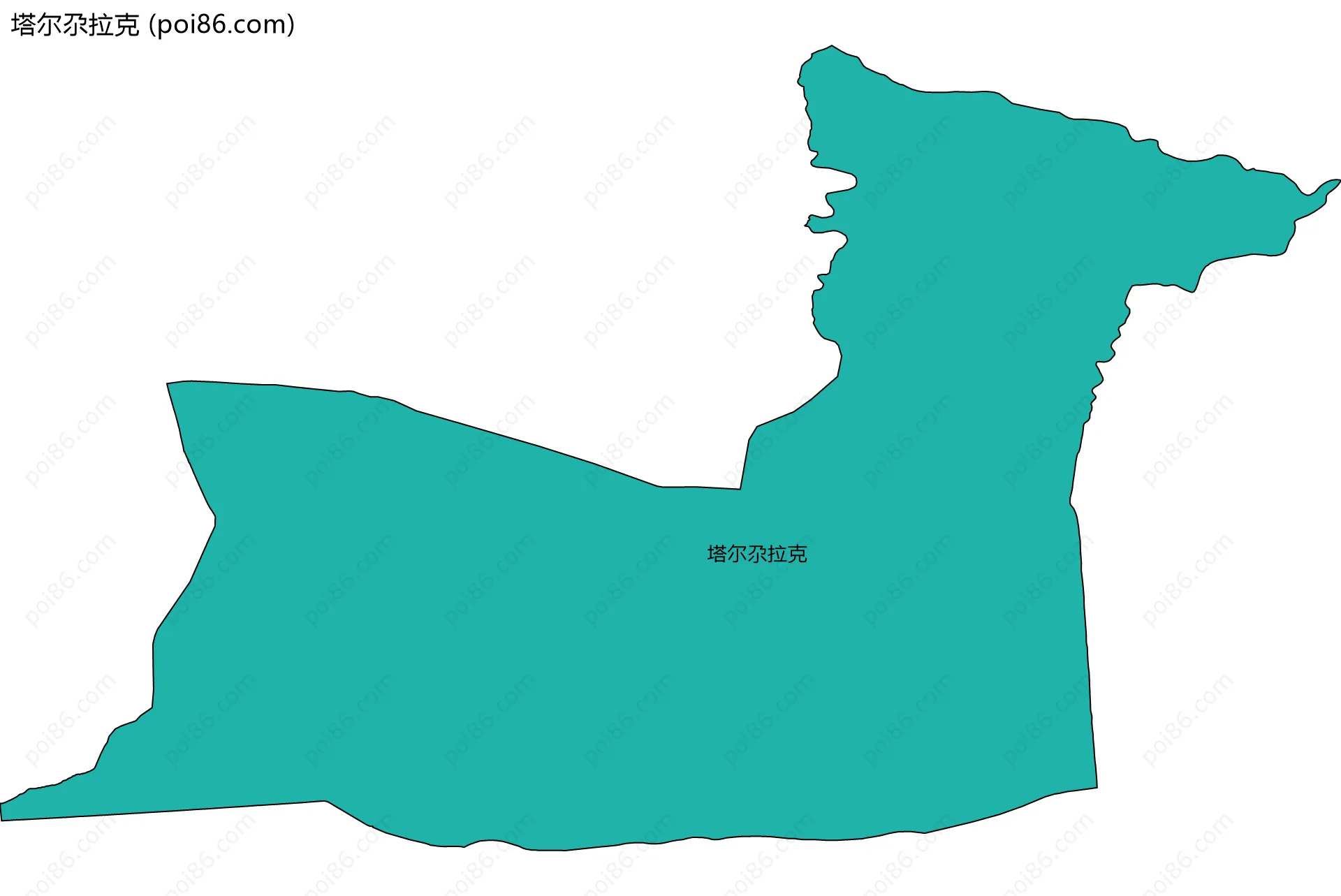 塔尔尕拉克边界地图