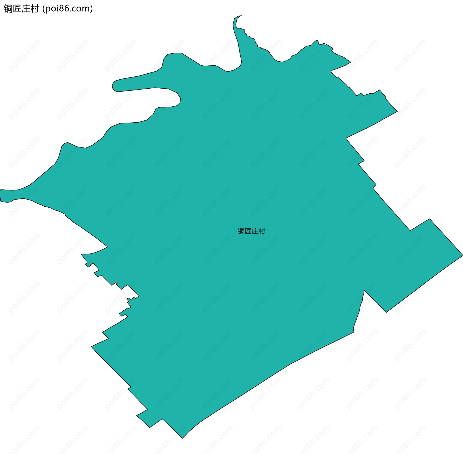 铜匠庄村边界地图