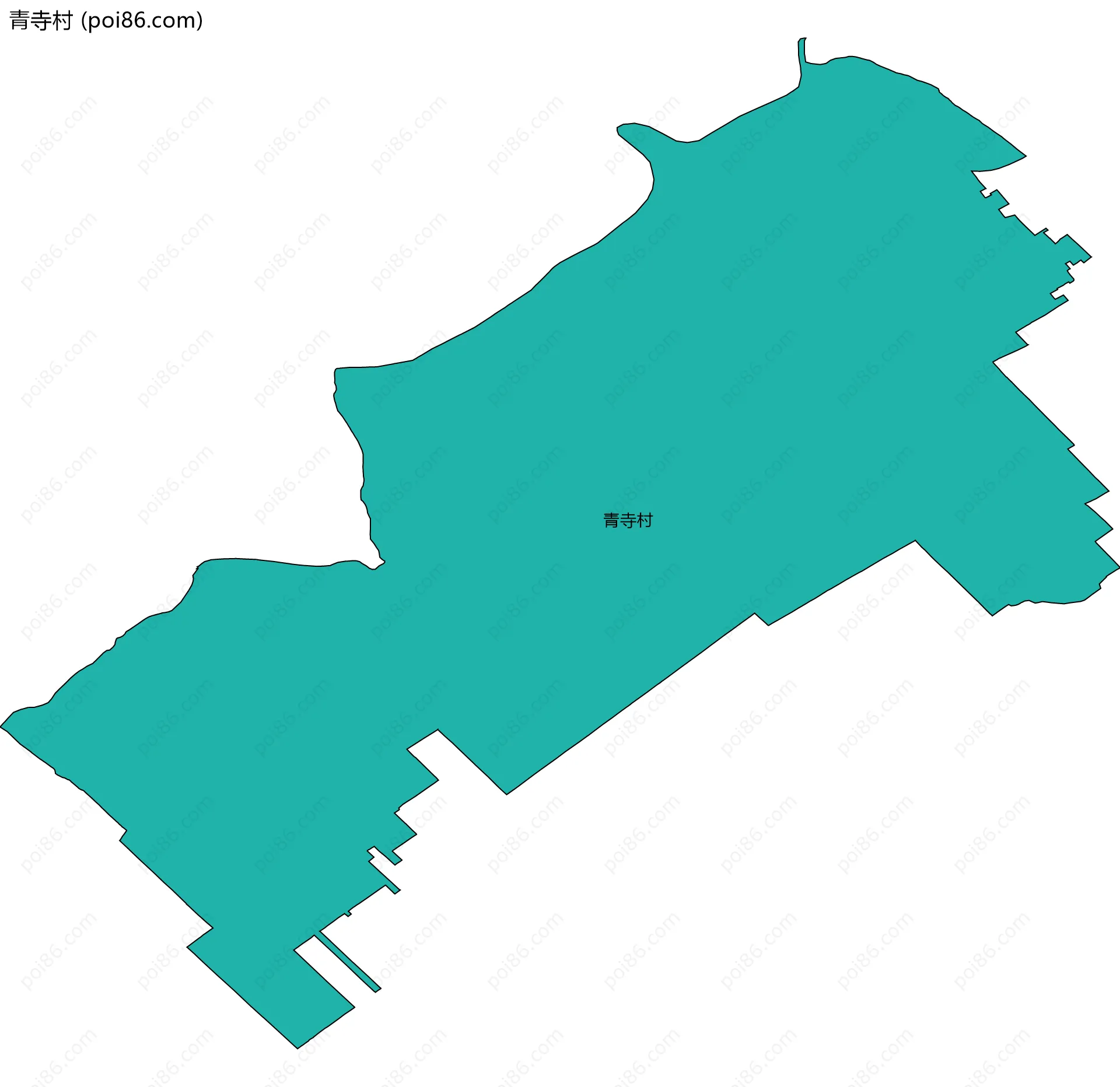 青寺村边界地图
