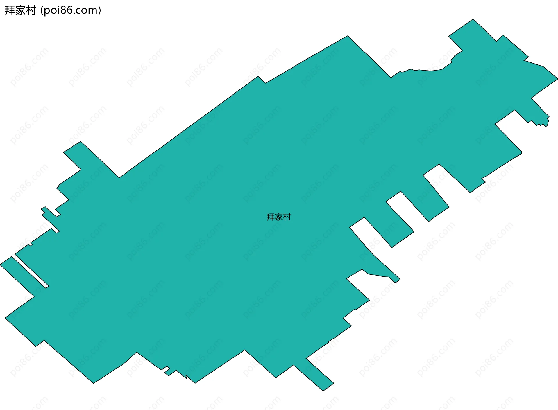 拜家村边界地图