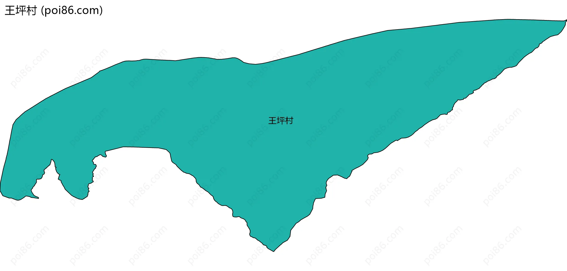 王坪村边界地图