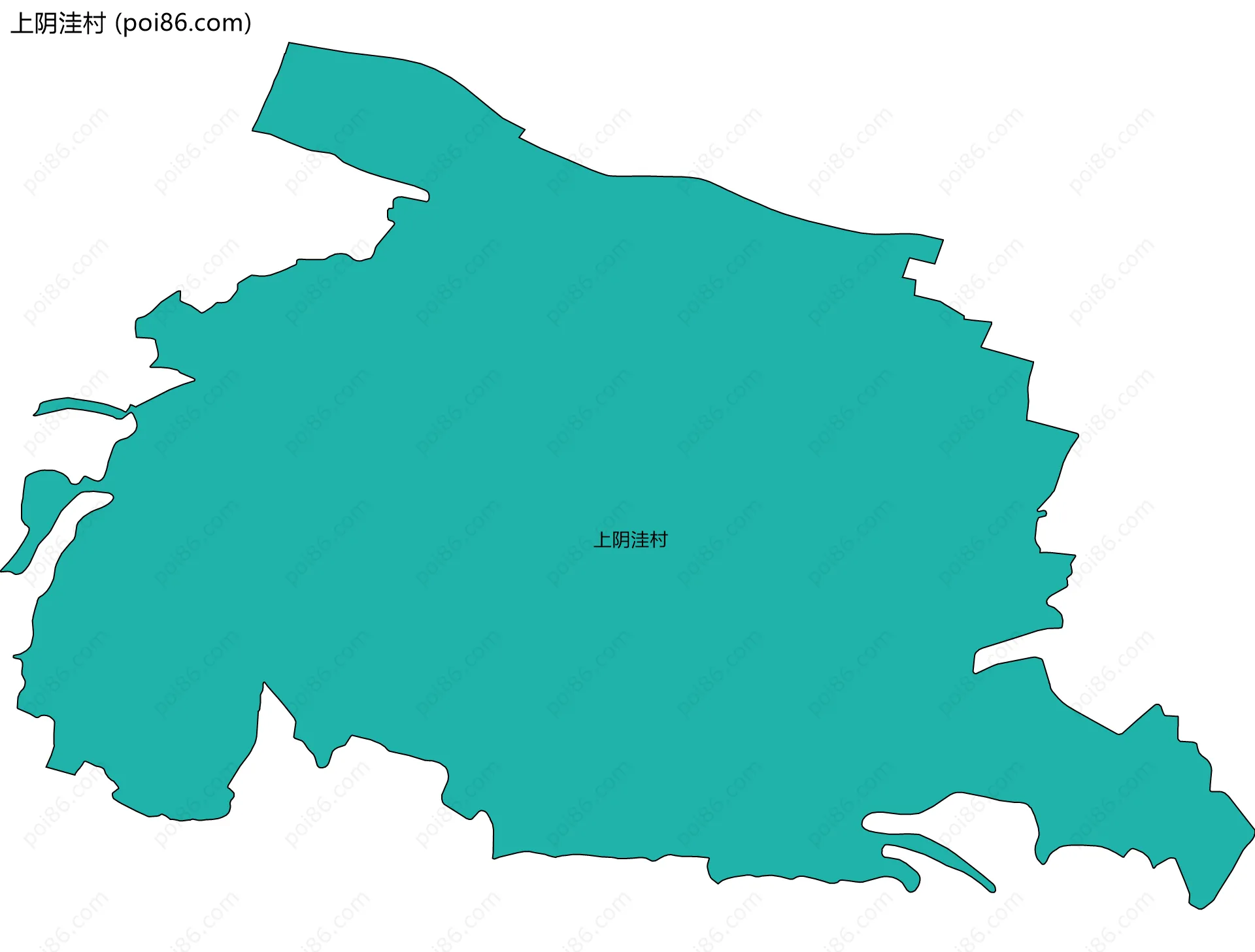 上阴洼村边界地图