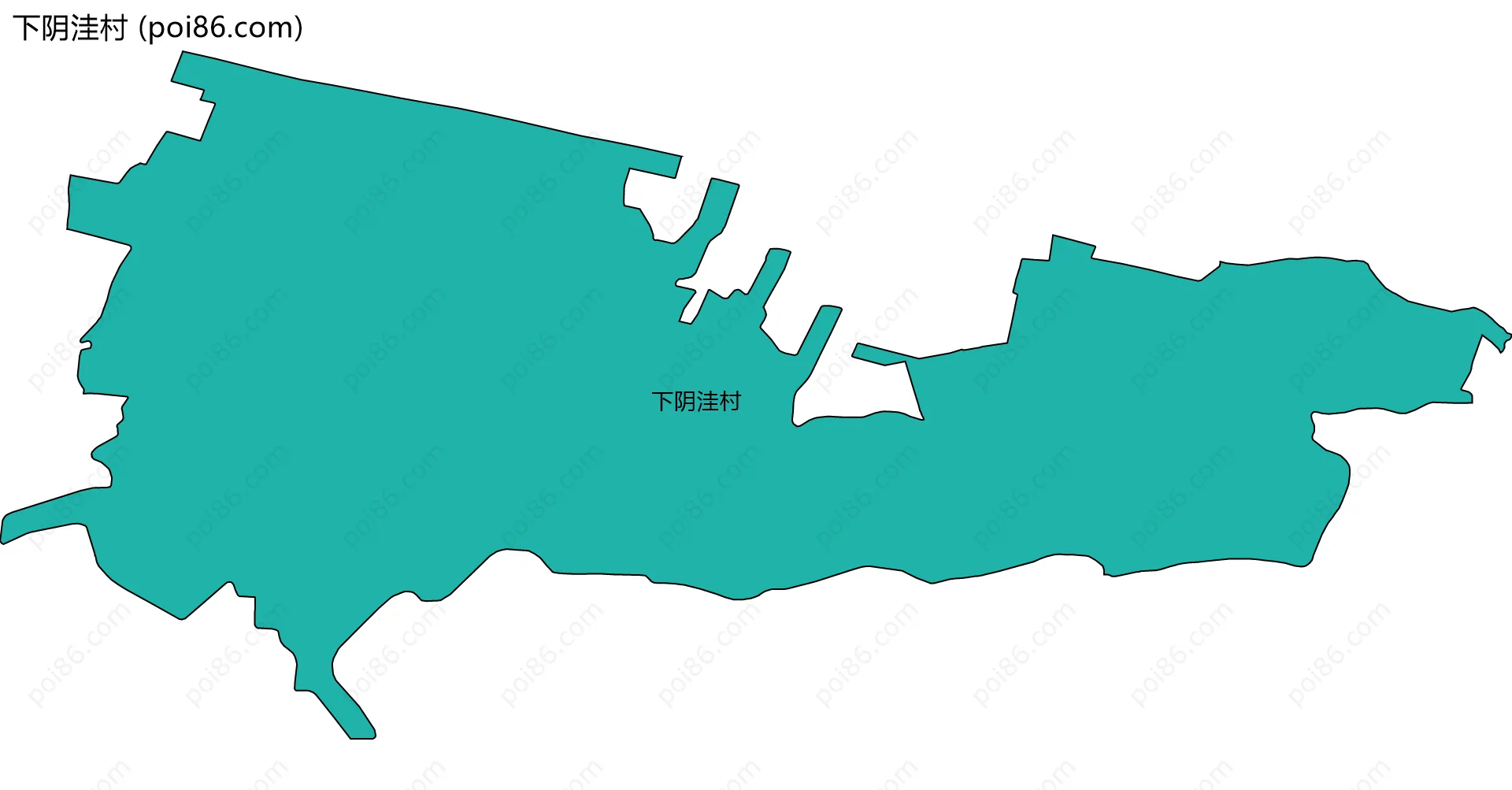 下阴洼村边界地图