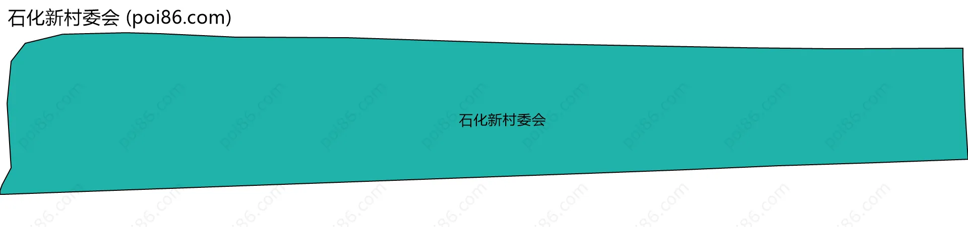 石化新村委会边界地图