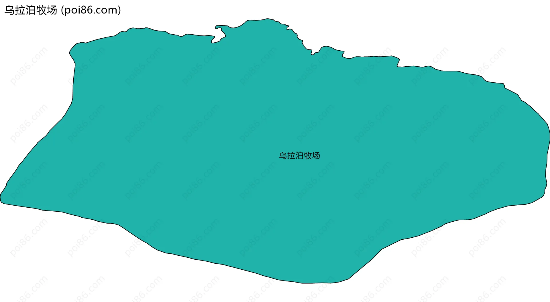 乌拉泊牧场边界地图