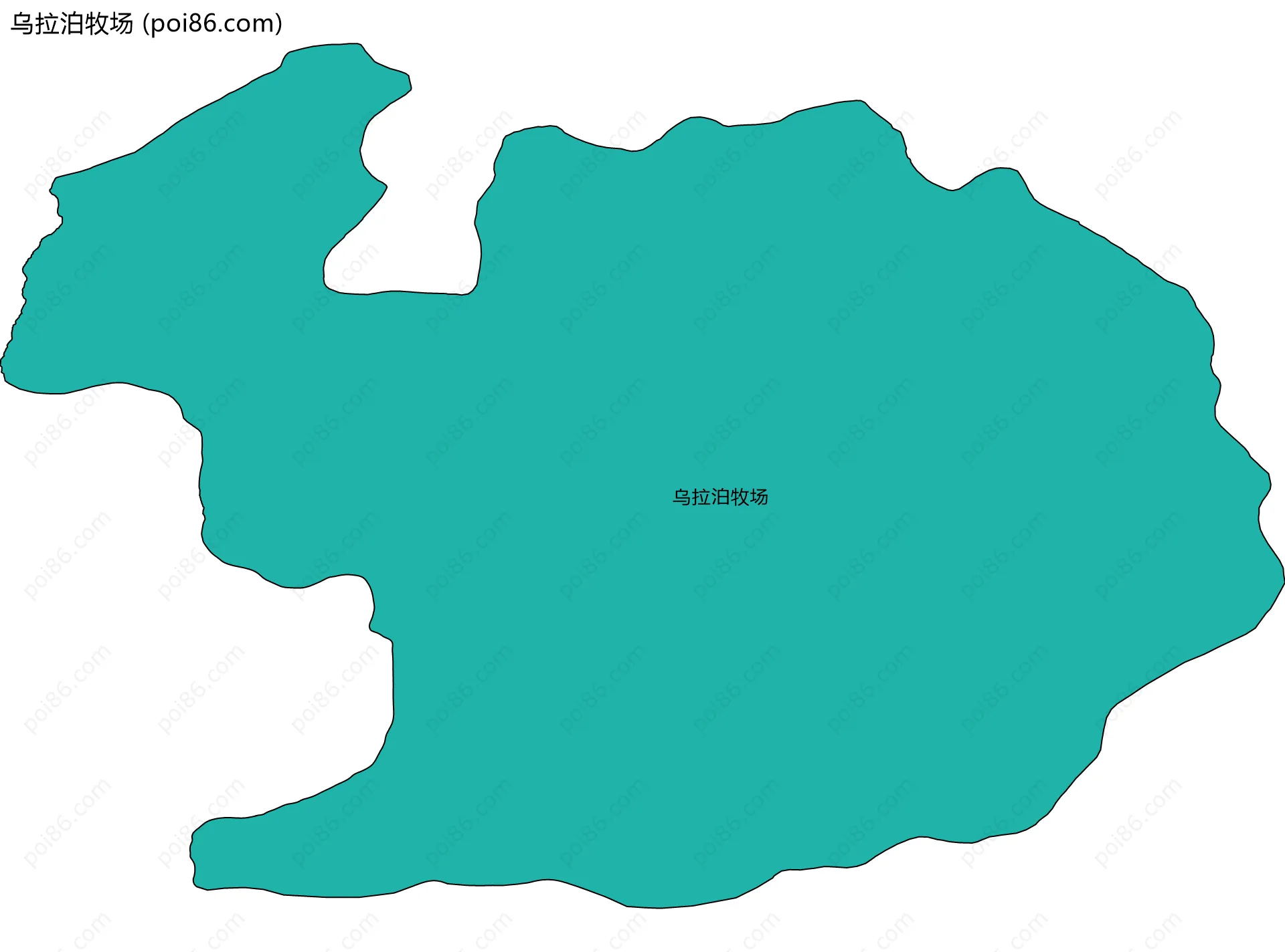 乌拉泊牧场边界地图