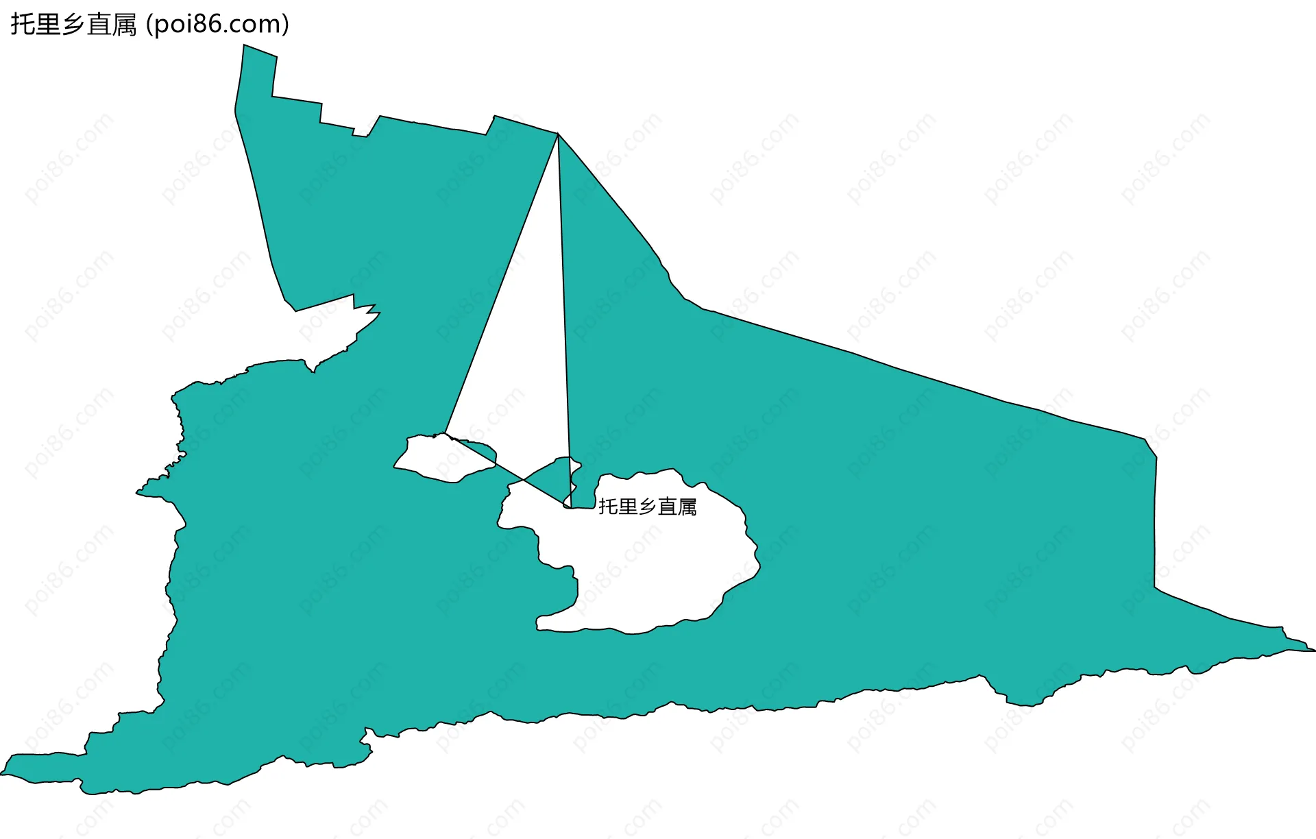 托里乡直属边界地图