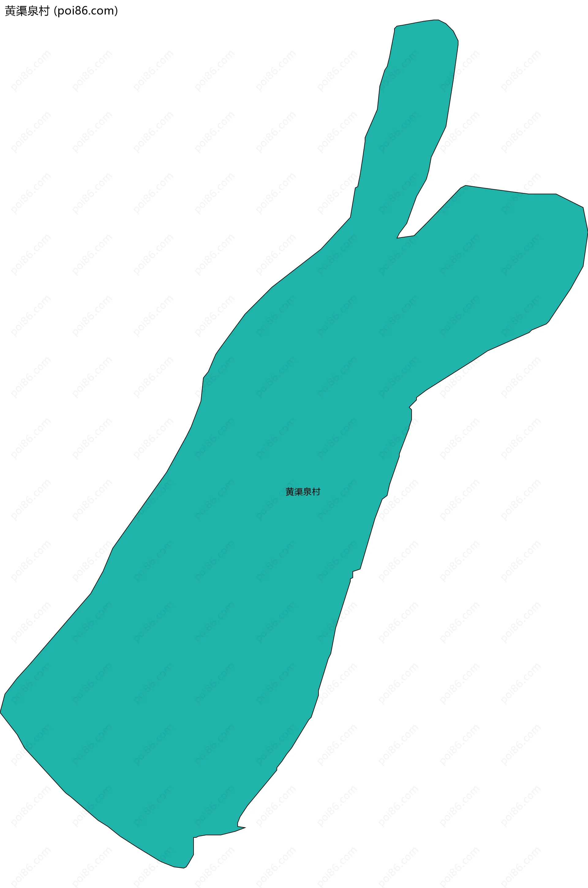 黄渠泉村边界地图