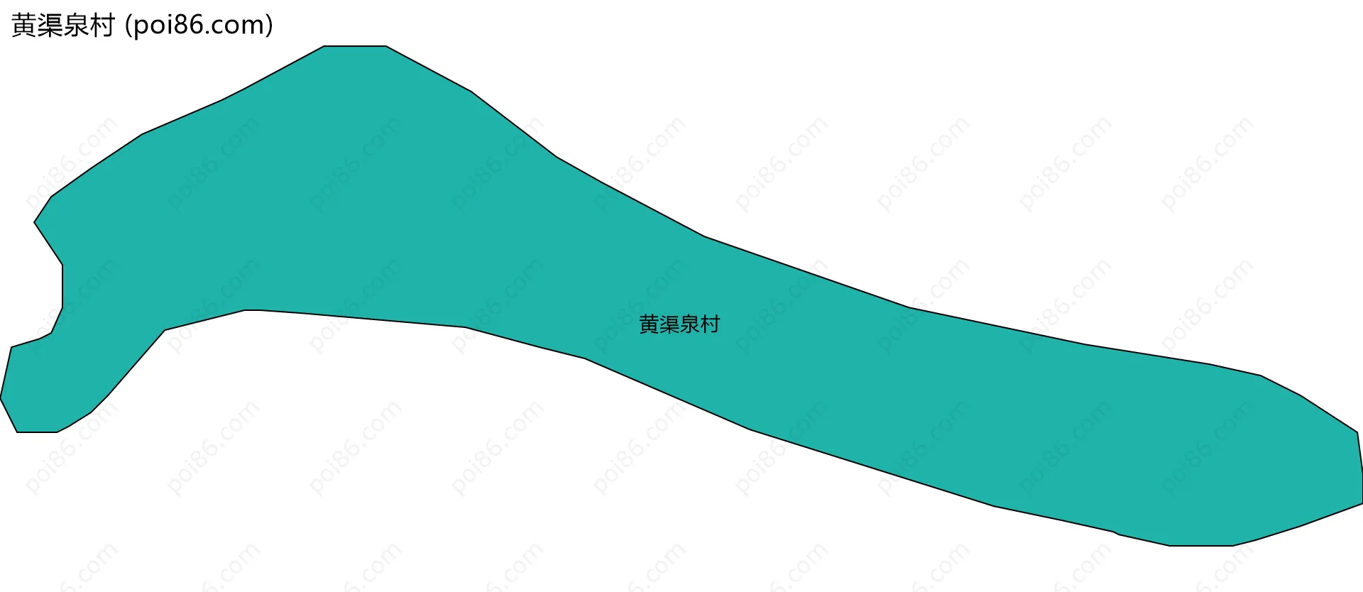 黄渠泉村边界地图