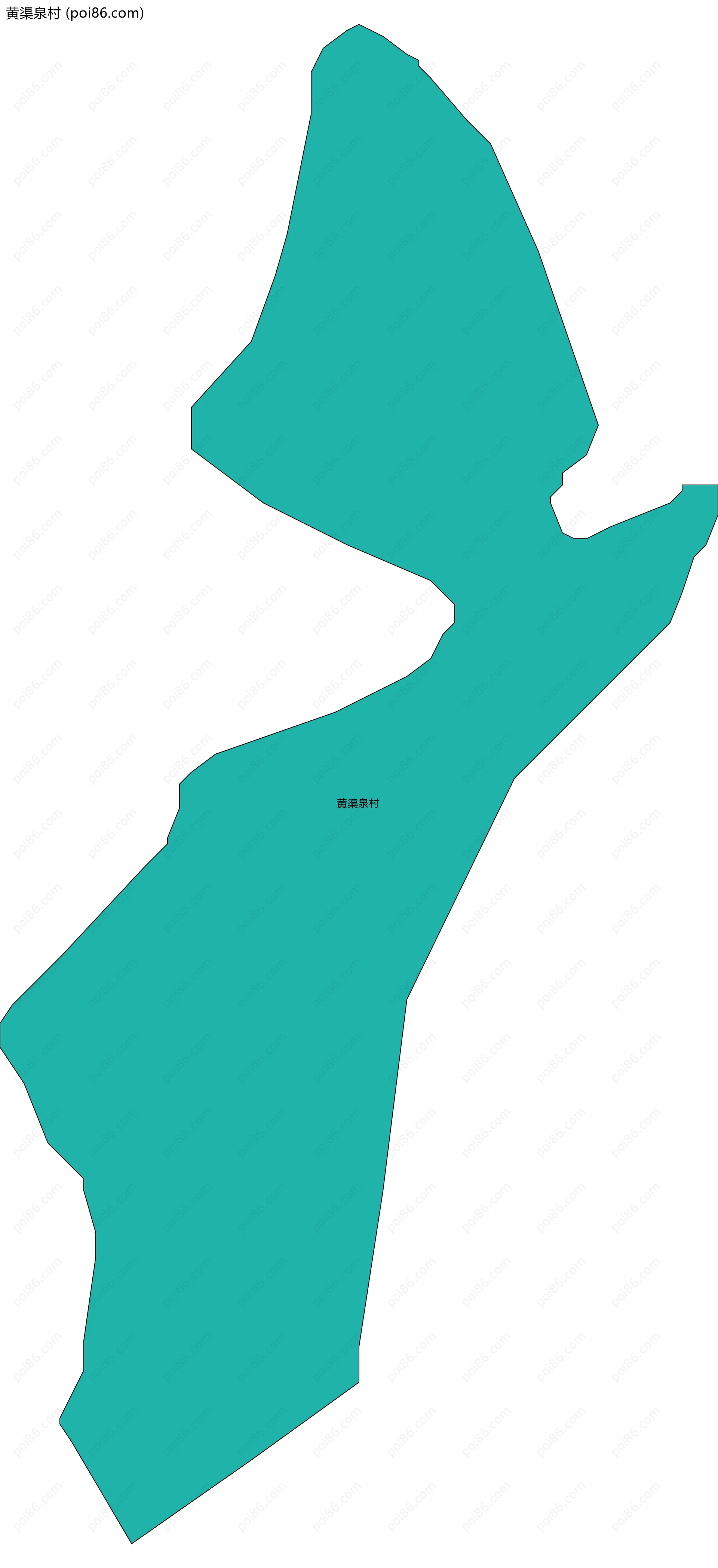 黄渠泉村边界地图