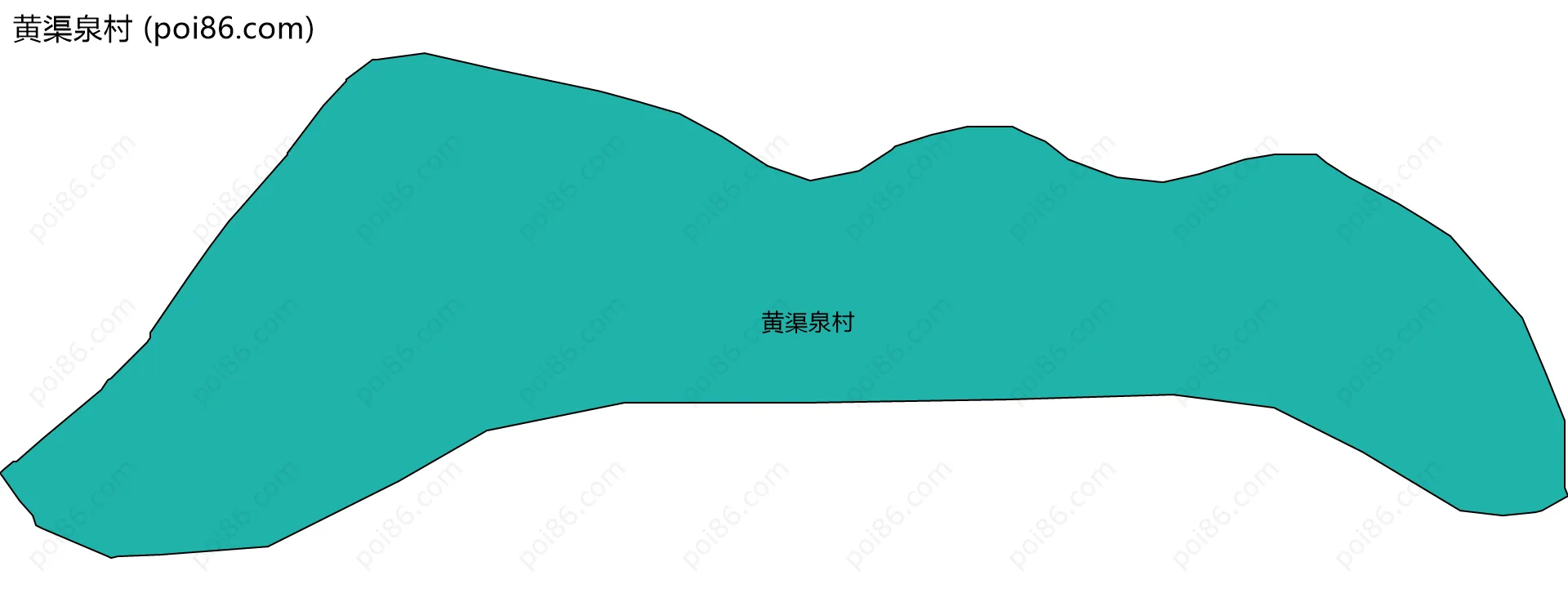 黄渠泉村边界地图