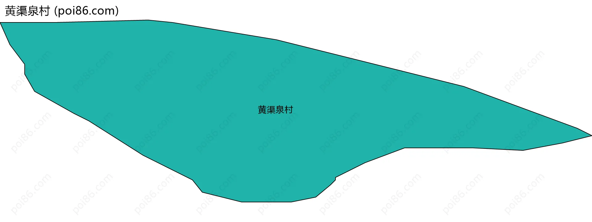 黄渠泉村边界地图