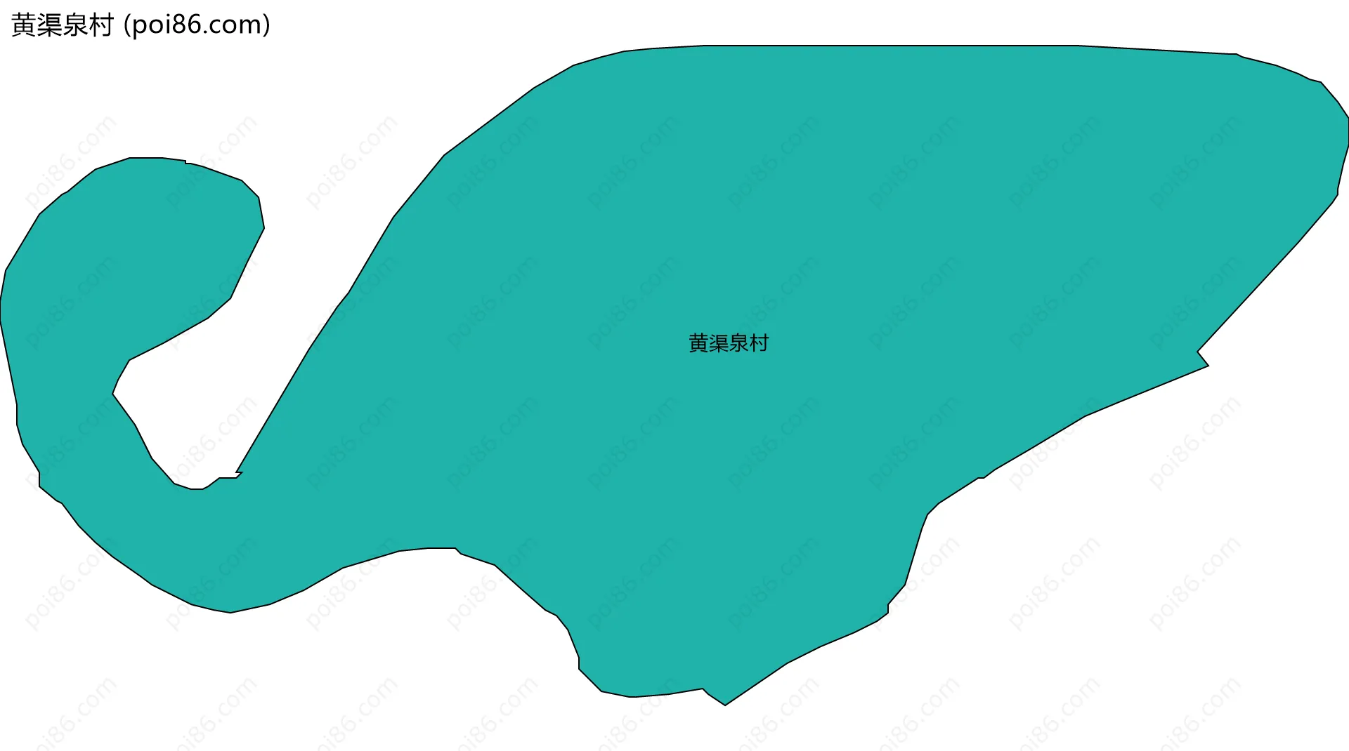 黄渠泉村边界地图