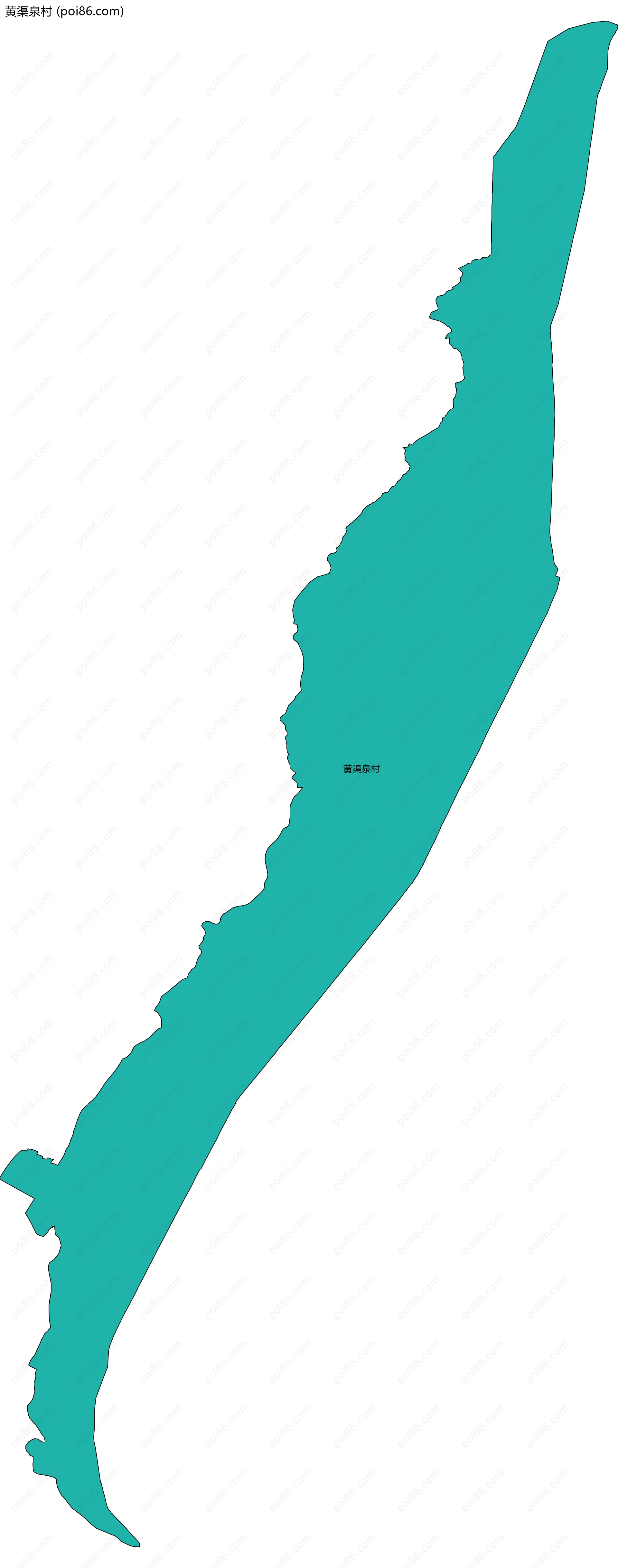 黄渠泉村边界地图