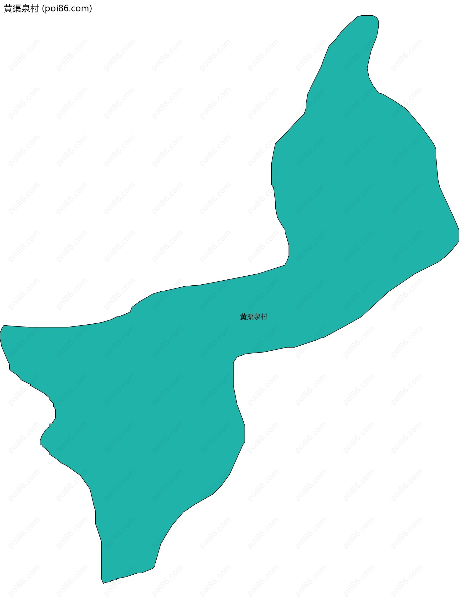 黄渠泉村边界地图