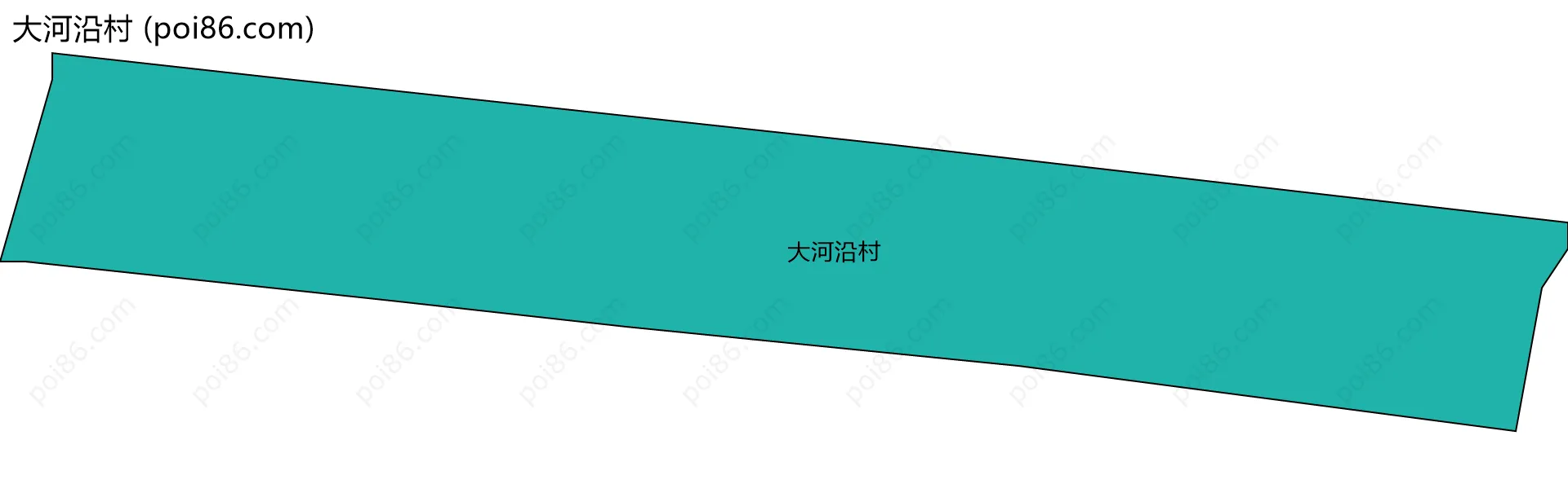 大河沿村边界地图