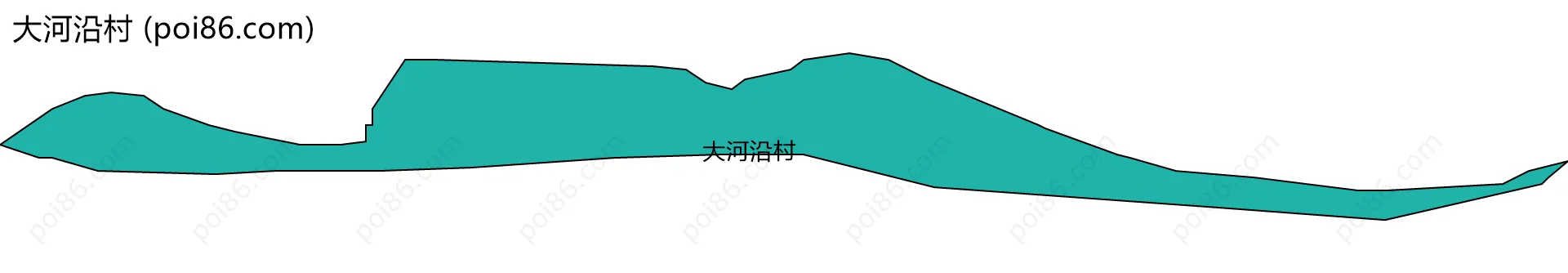 大河沿村边界地图