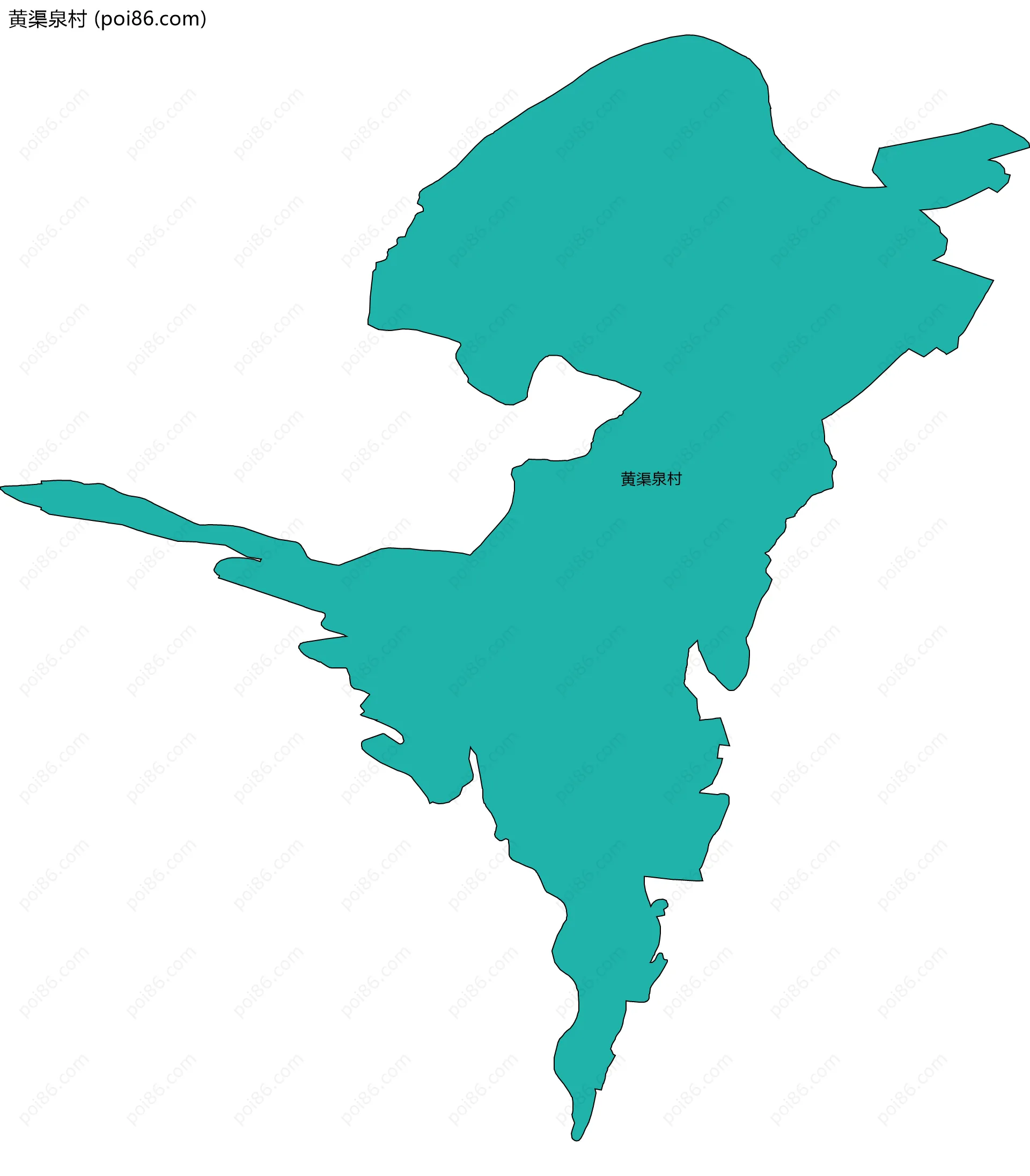 黄渠泉村边界地图