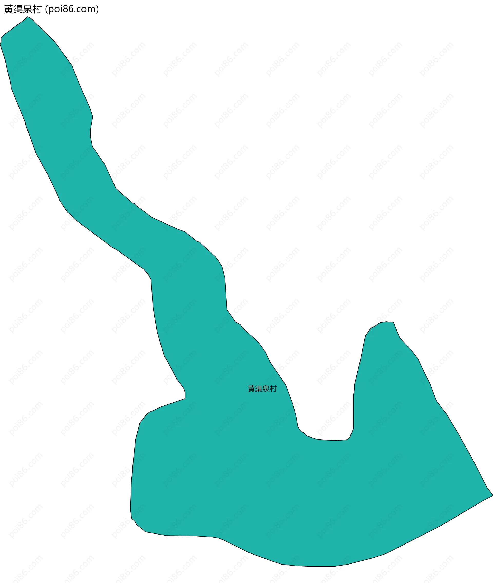 黄渠泉村边界地图