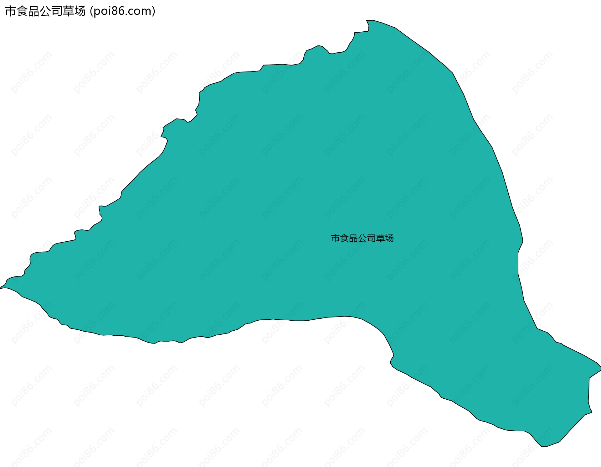 市食品公司草场边界地图