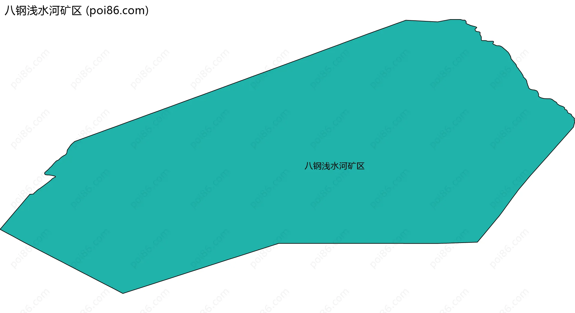 八钢浅水河矿区边界地图
