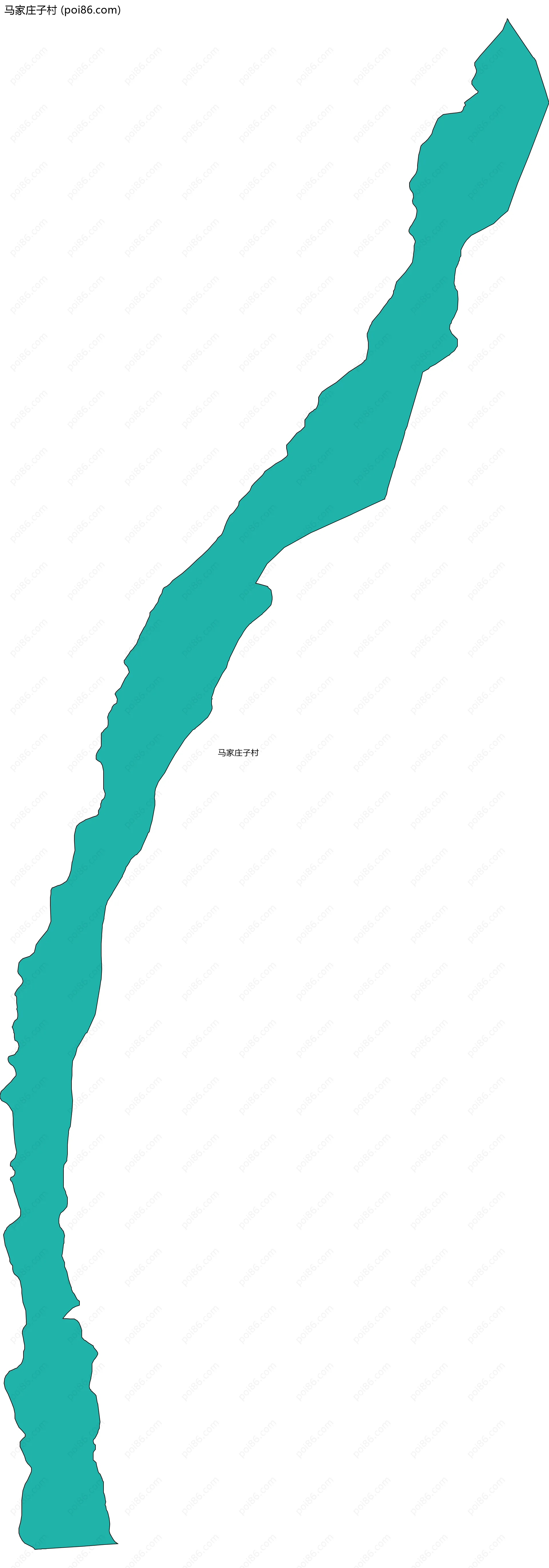 马家庄子村边界地图