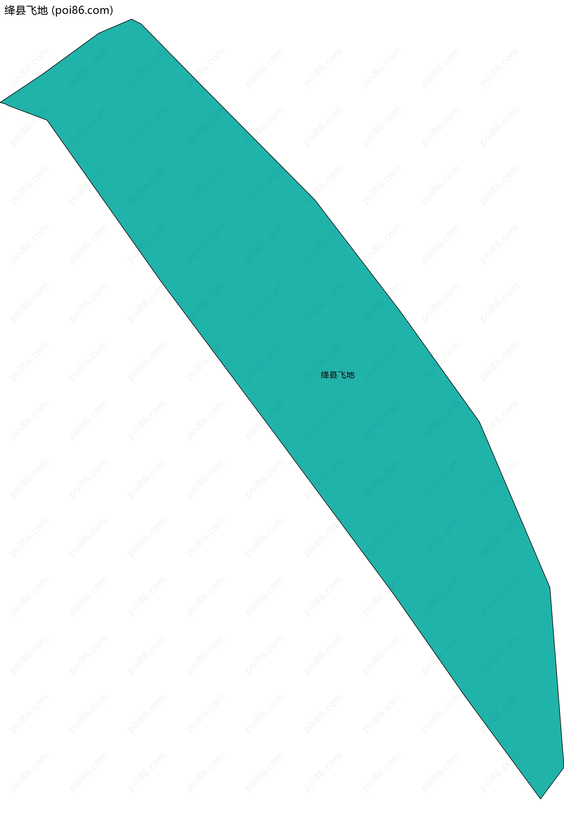 绛县飞地边界地图