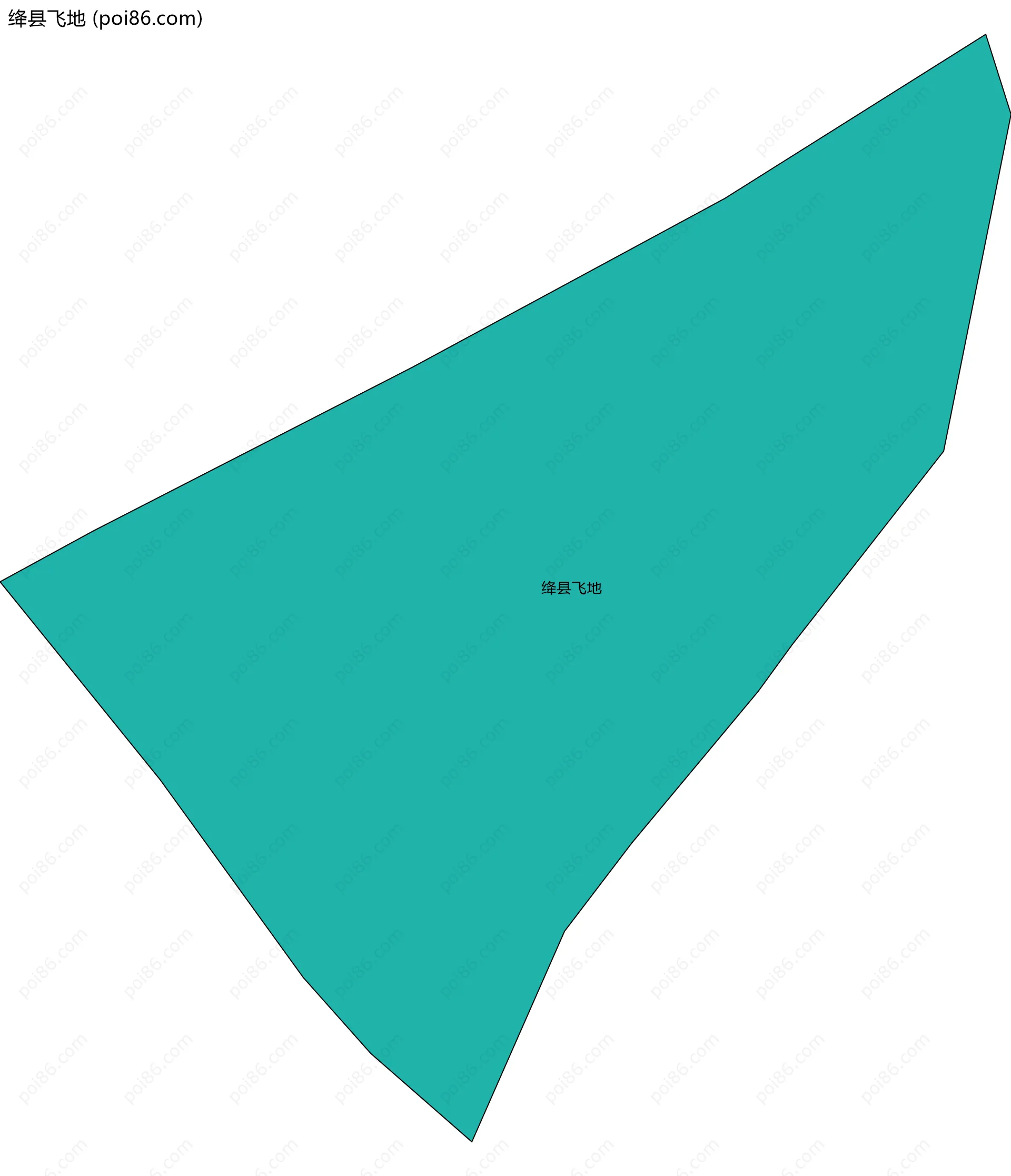 绛县飞地边界地图