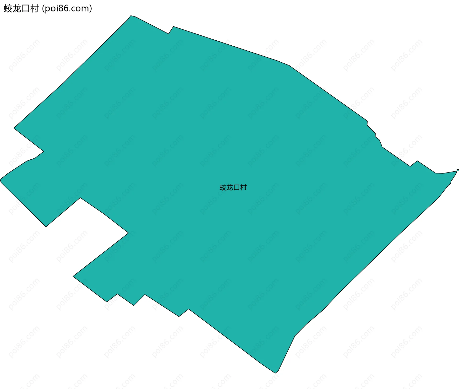蛟龙口村边界地图