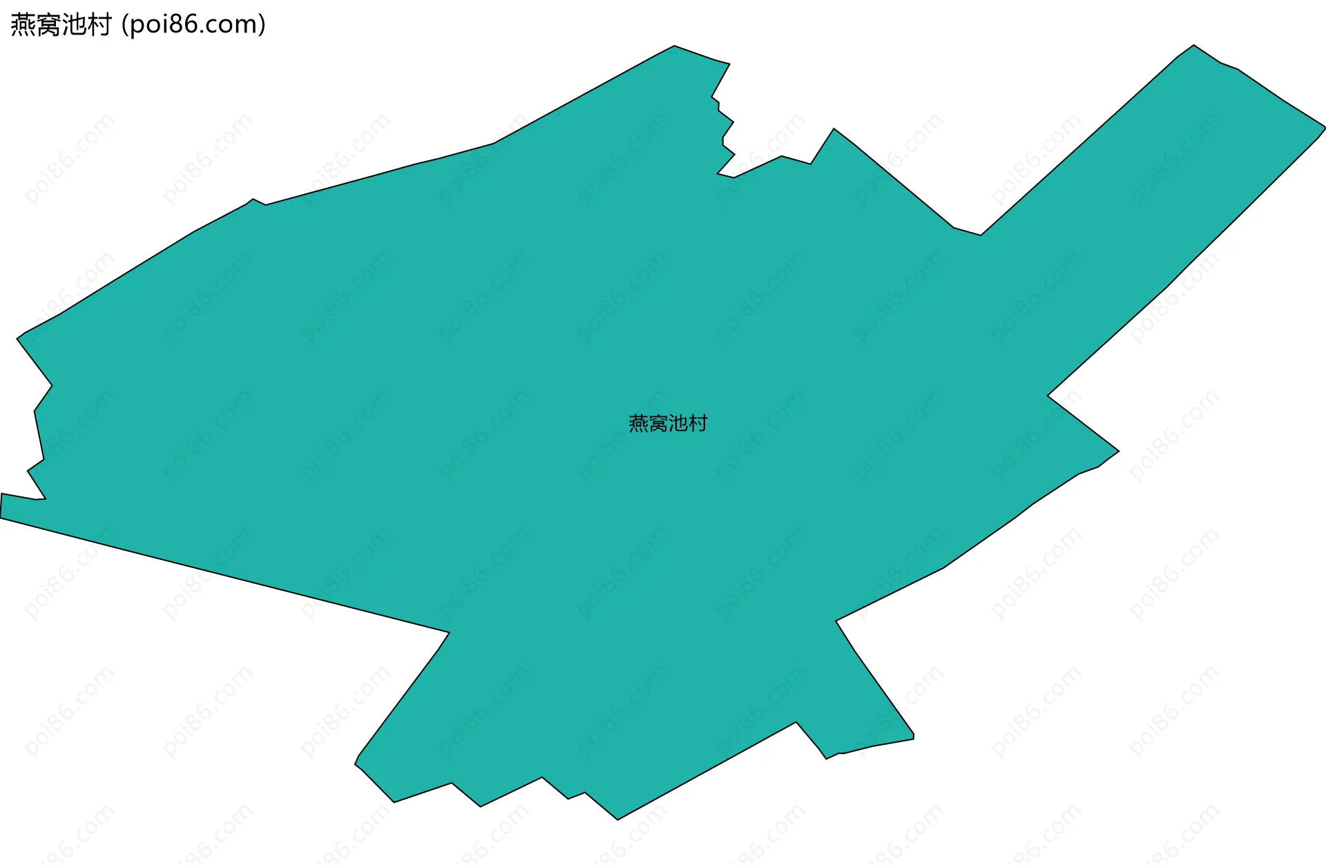 燕窝池村边界地图