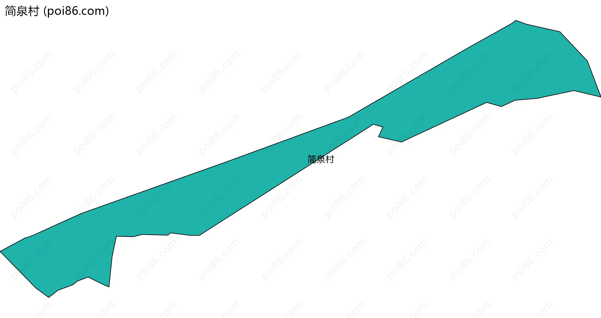 简泉村边界地图
