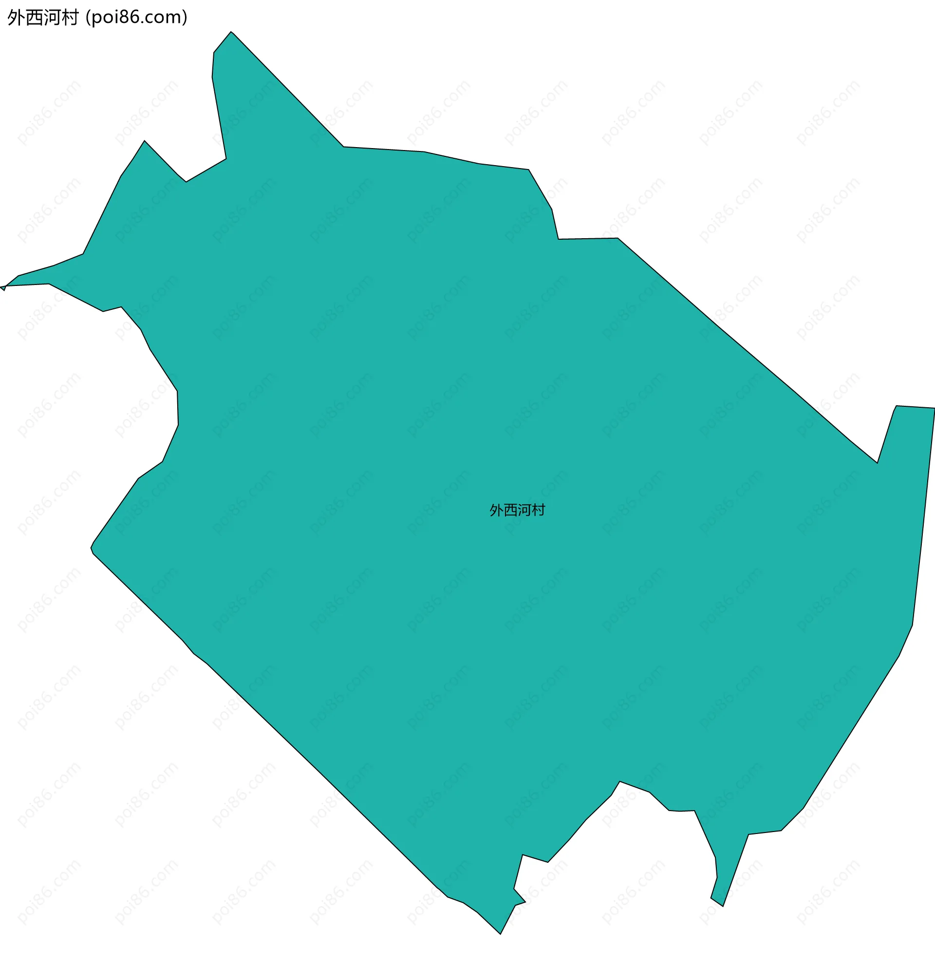 外西河村边界地图