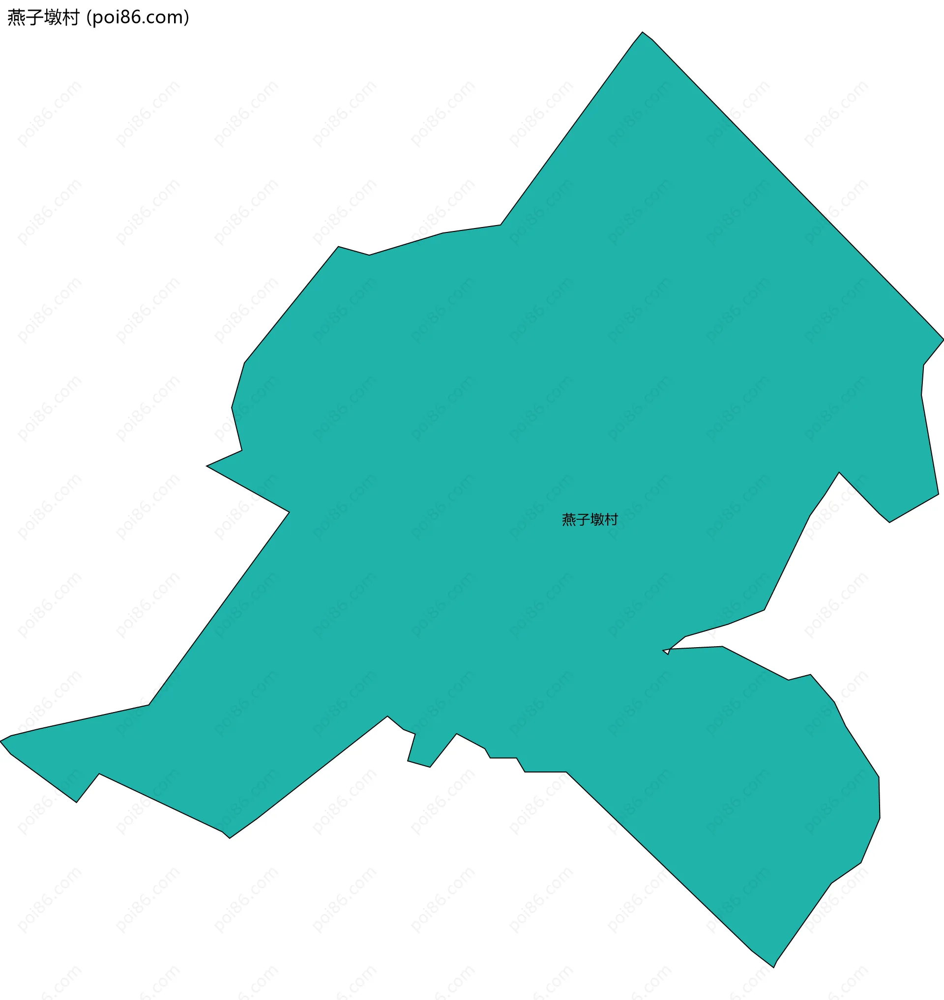 燕子墩村边界地图