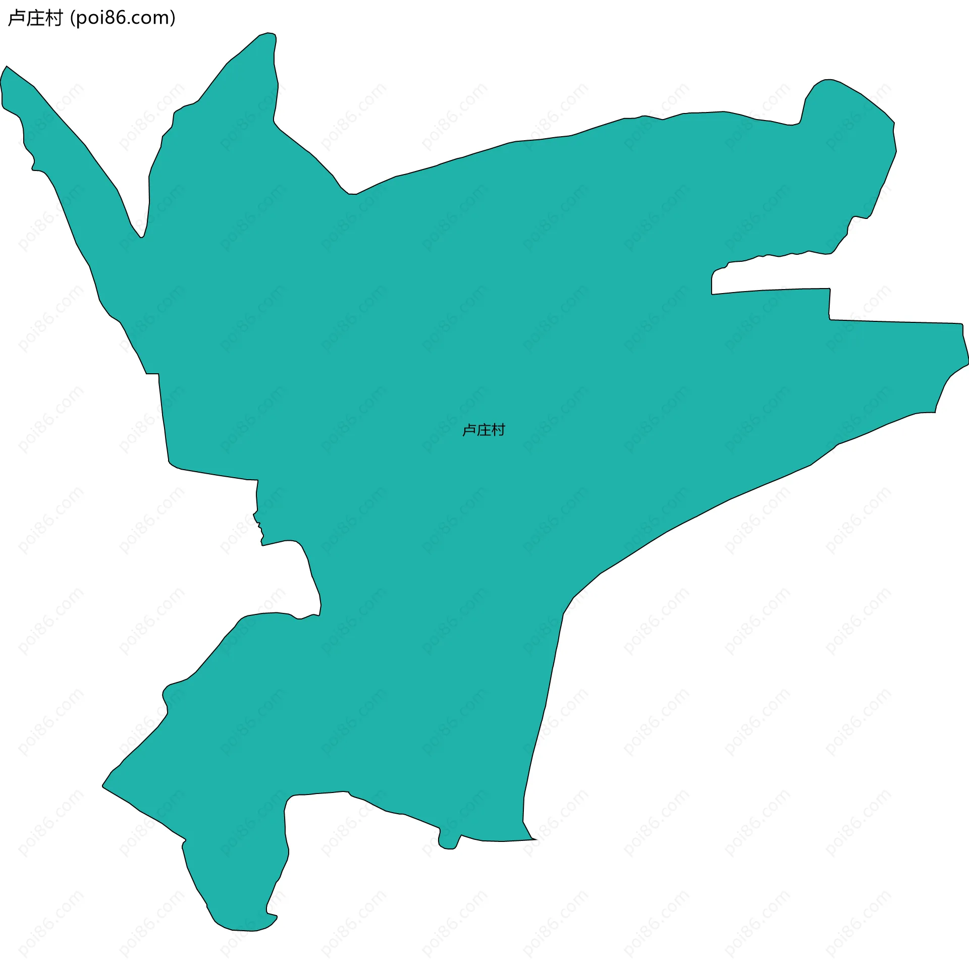 卢庄村边界地图