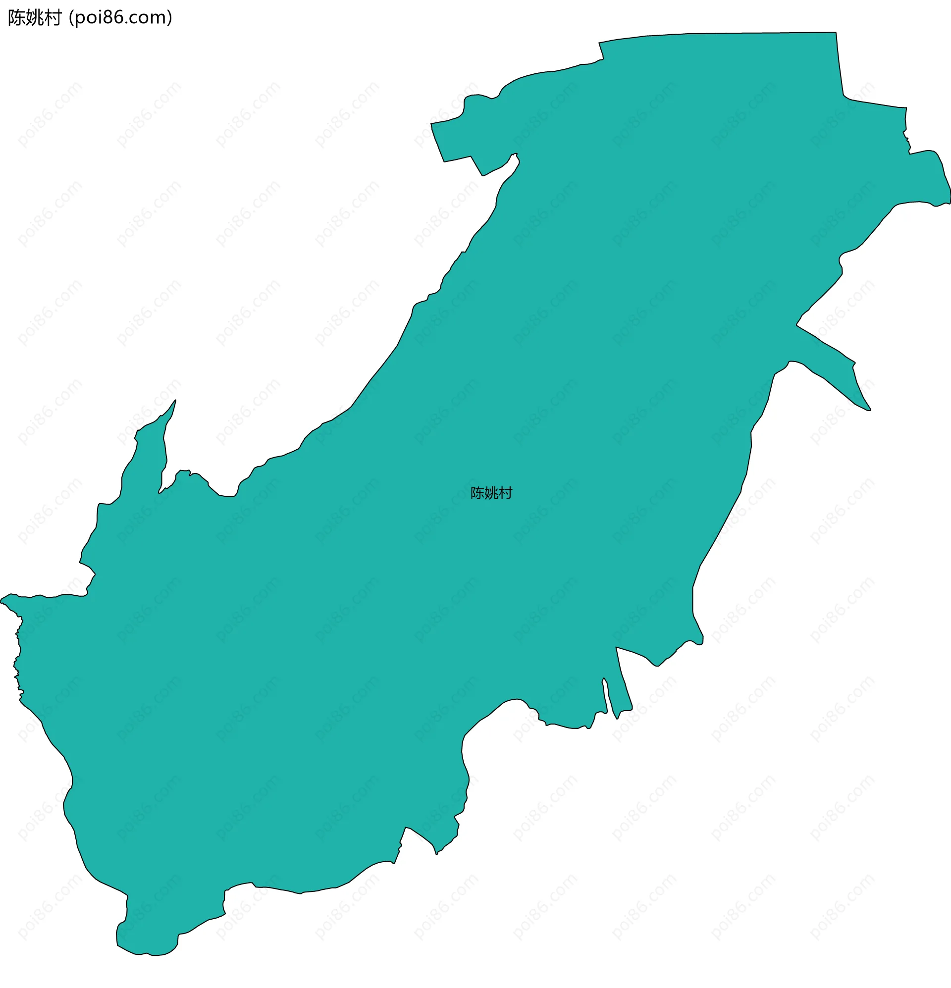 陈姚村边界地图