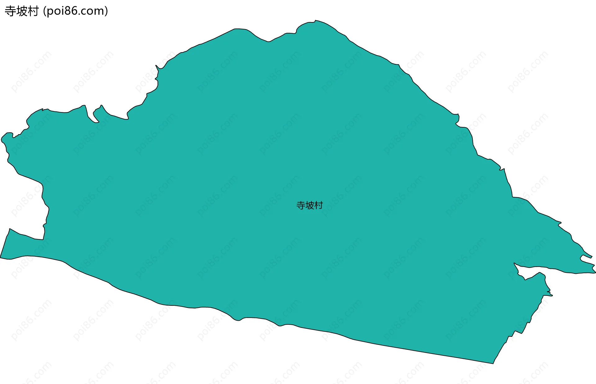 寺坡村边界地图