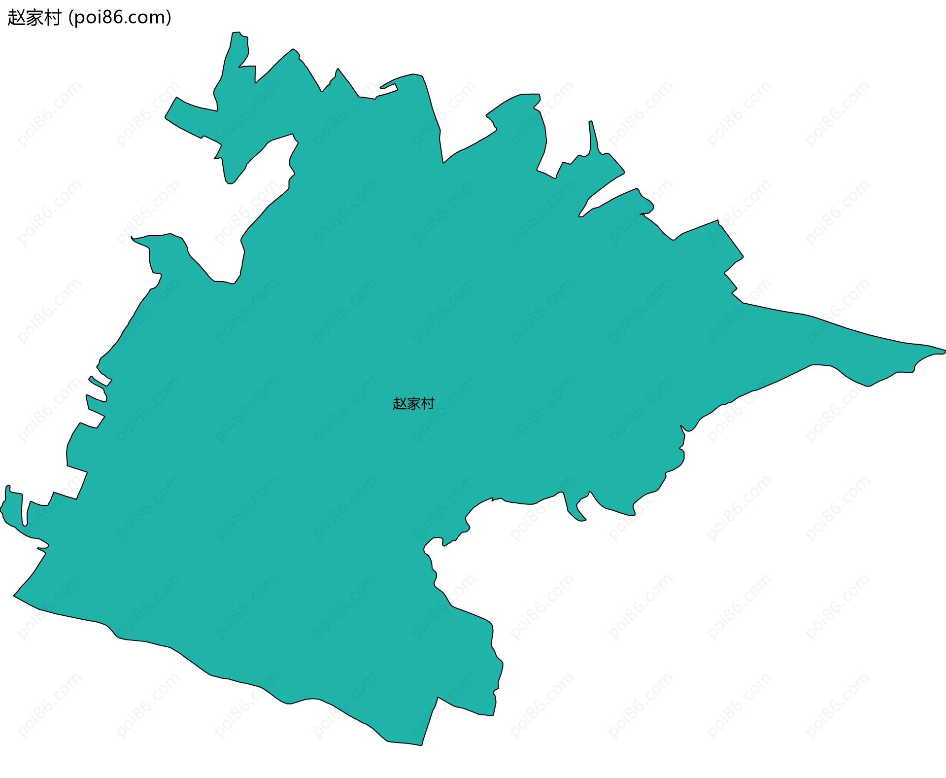 赵家村边界地图
