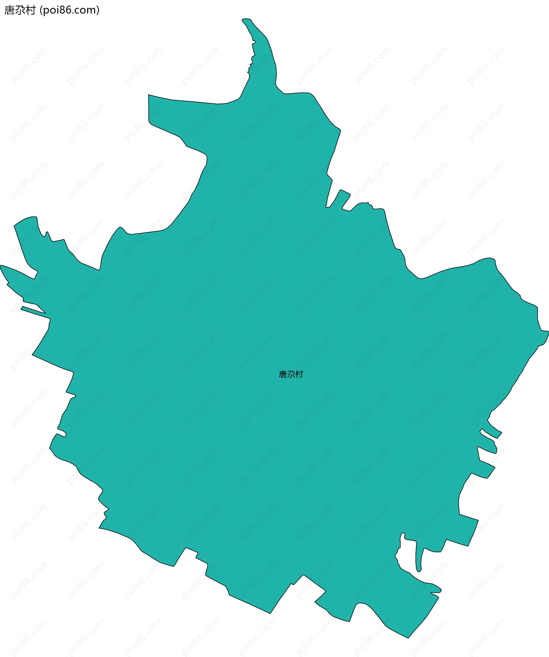 唐尕村边界地图