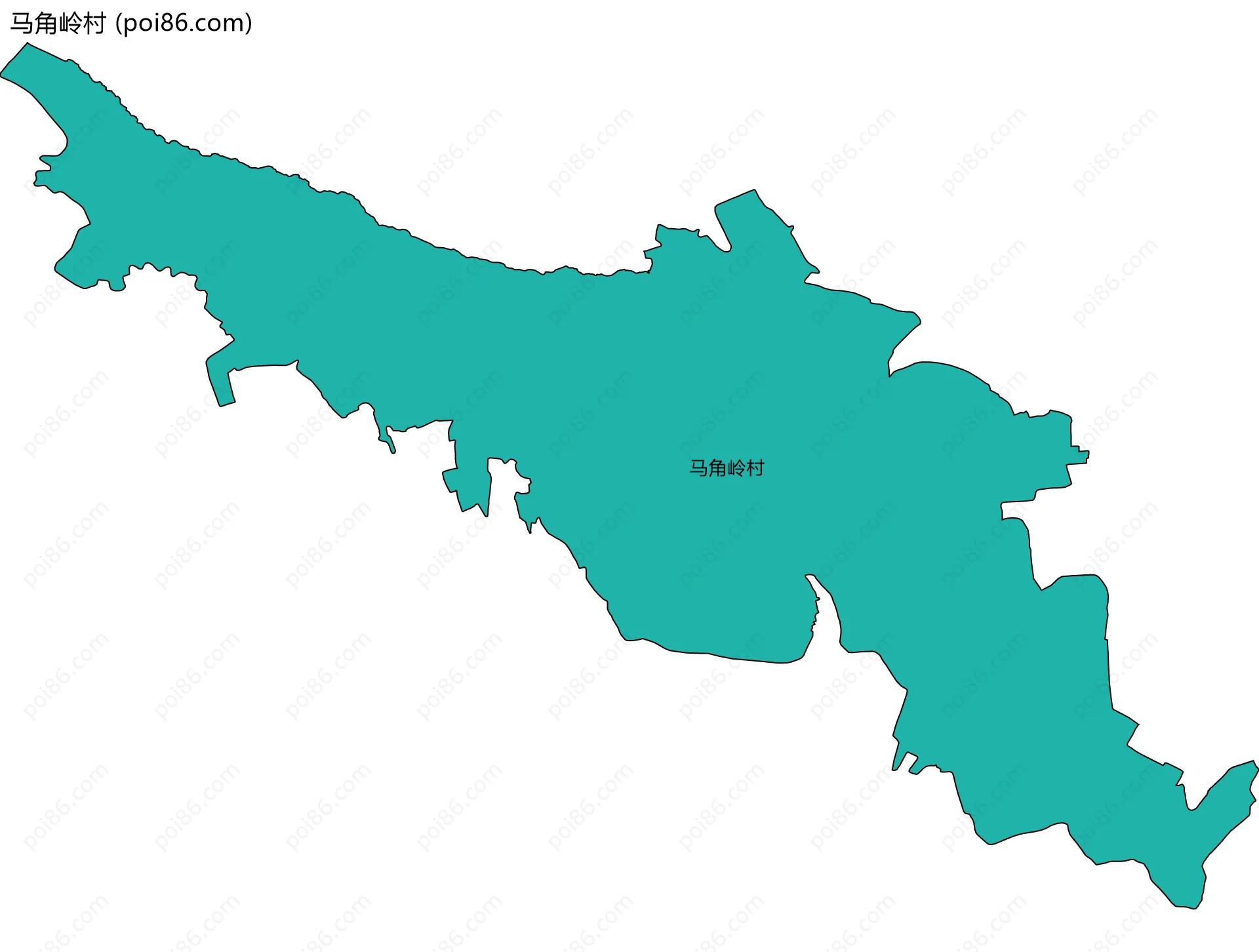 马角岭村边界地图