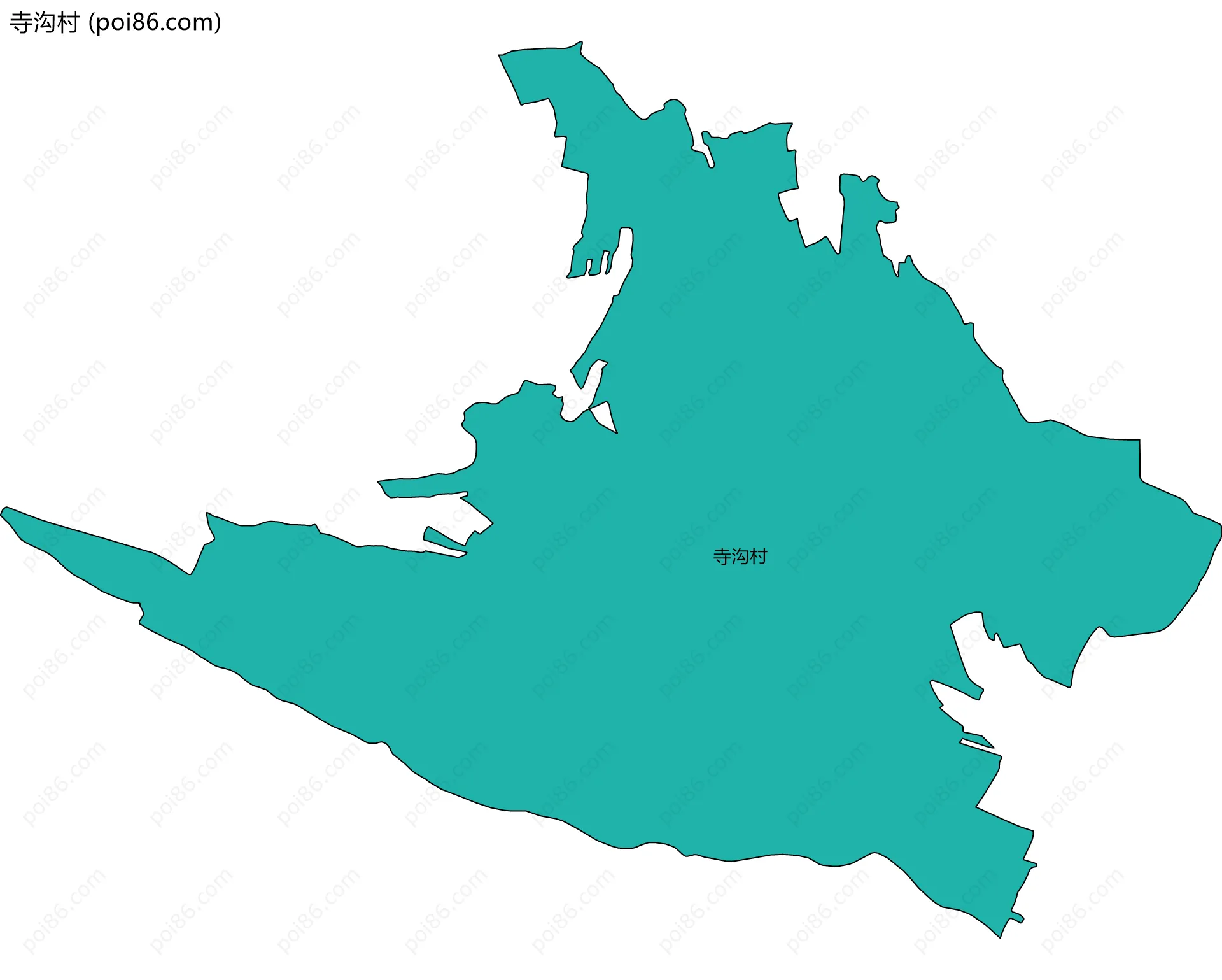 寺沟村边界地图