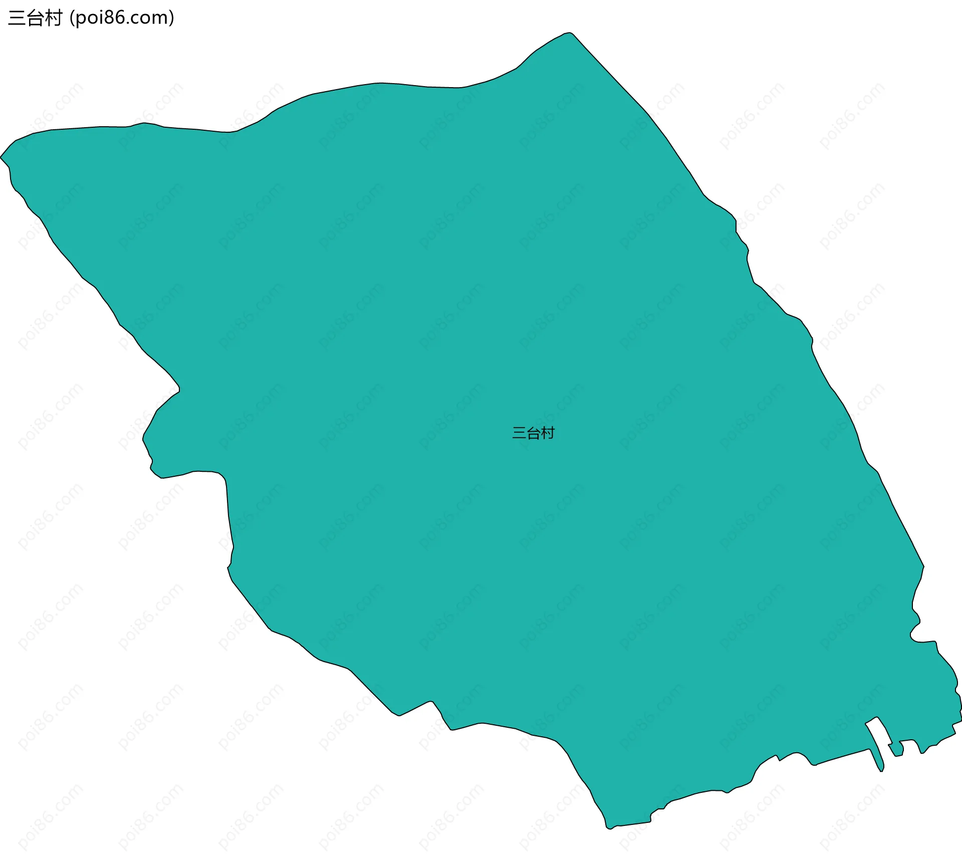 三台村边界地图