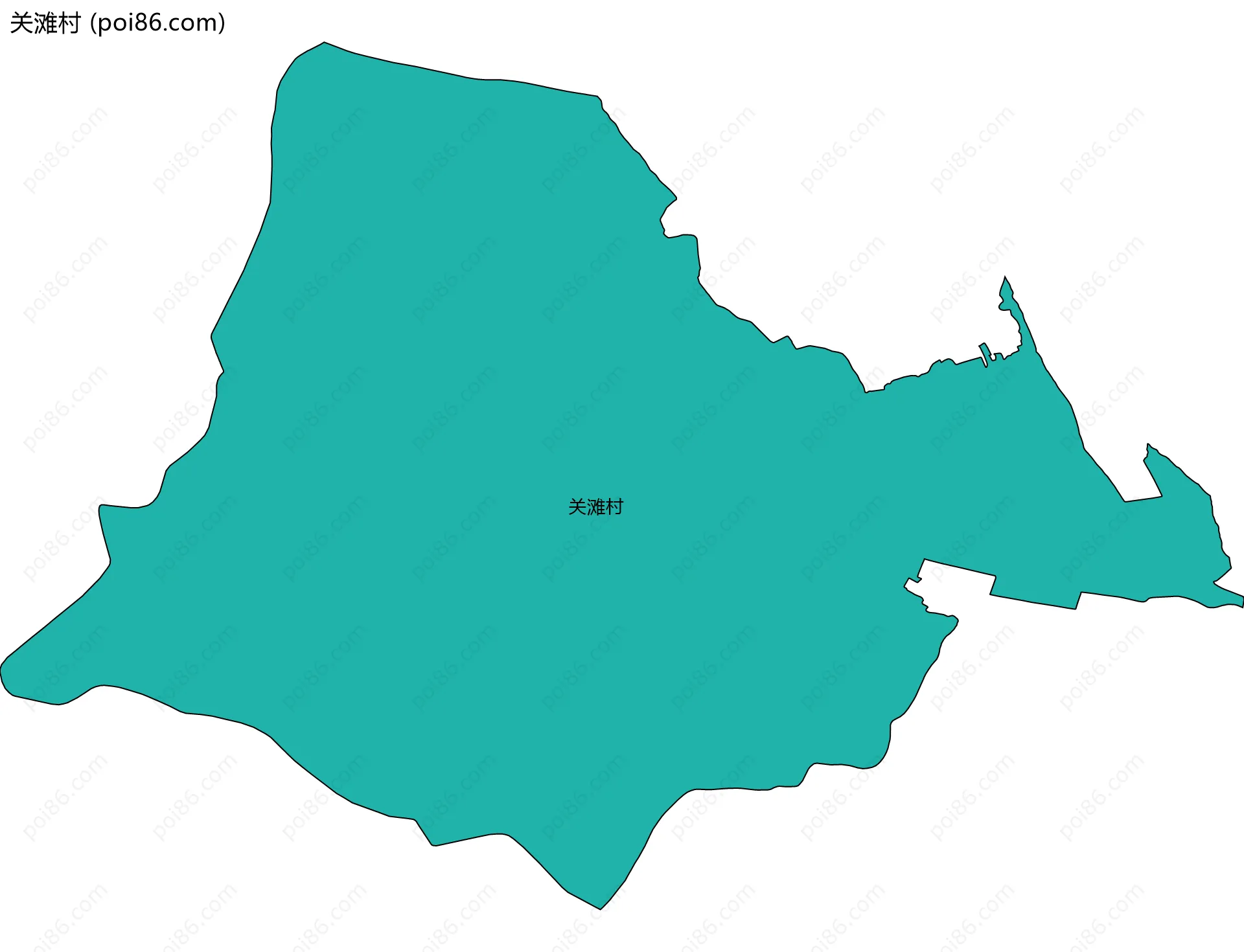 关滩村边界地图