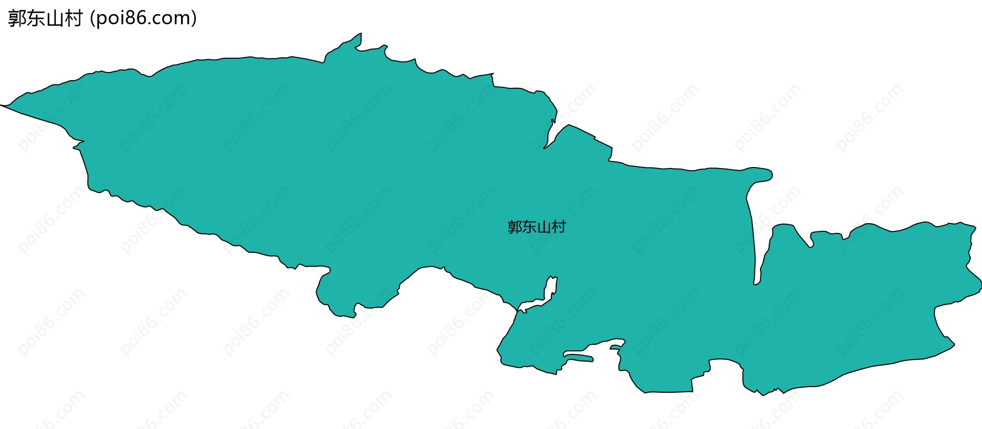 郭东山村边界地图