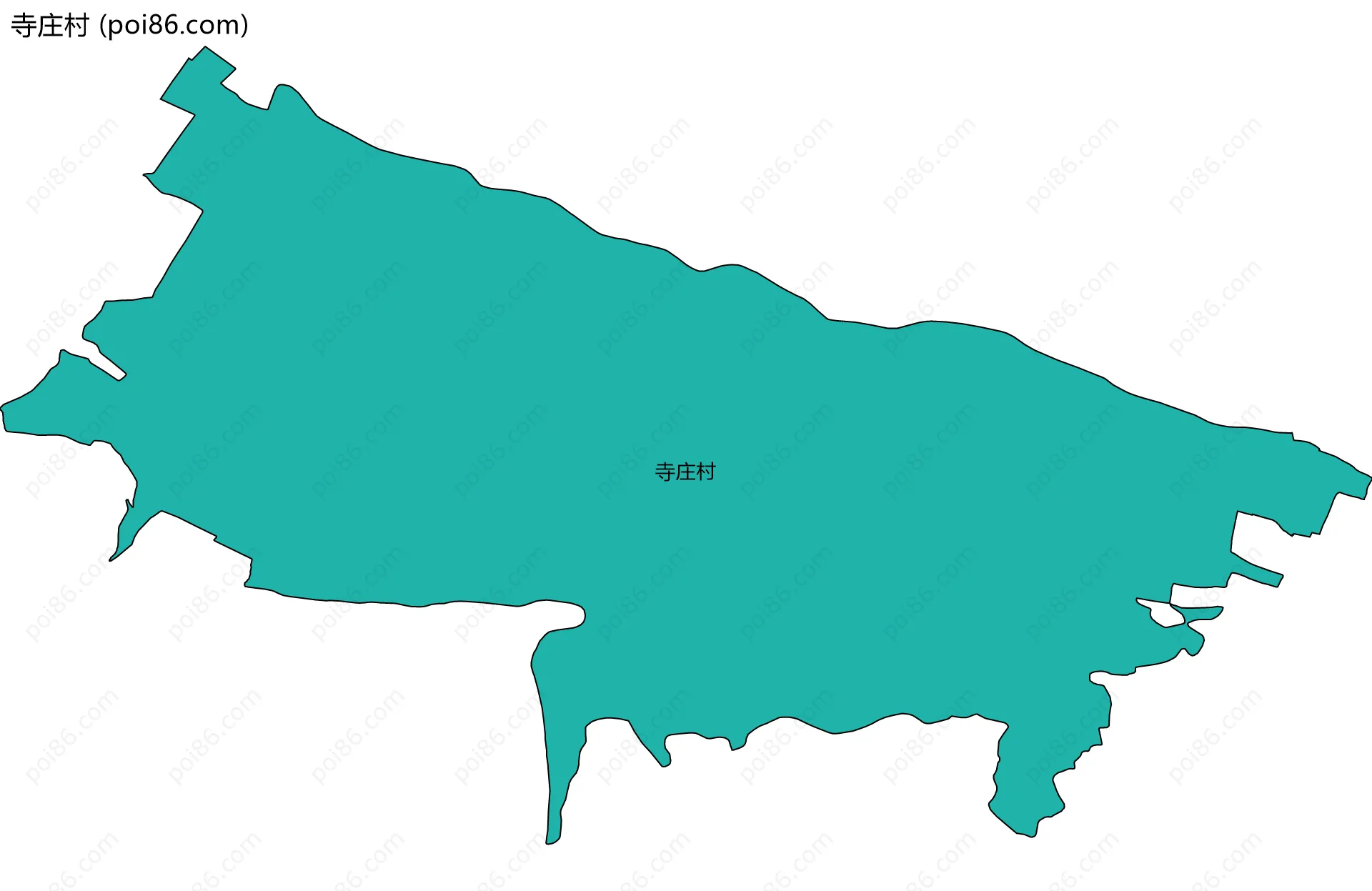 寺庄村边界地图