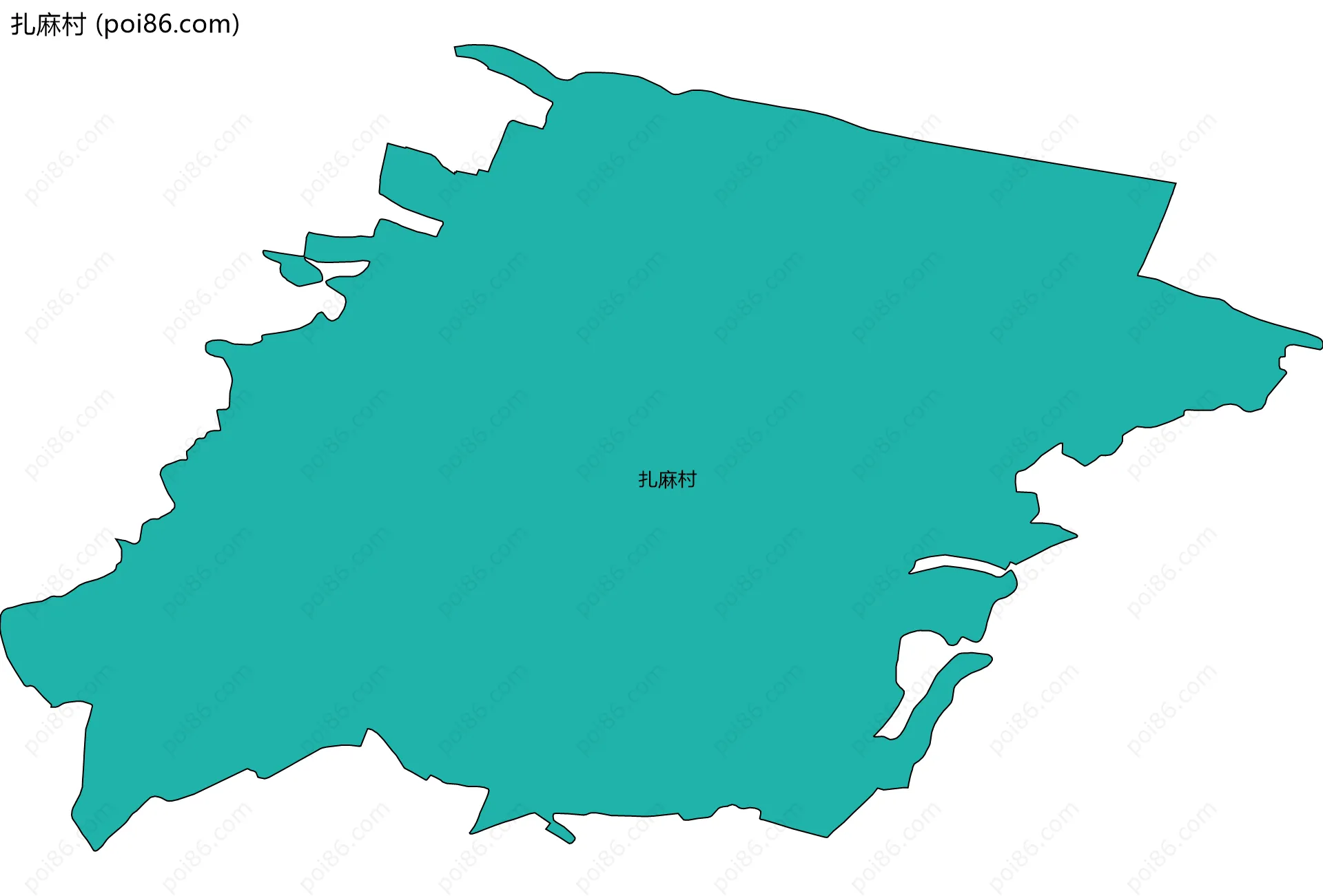 扎麻村边界地图