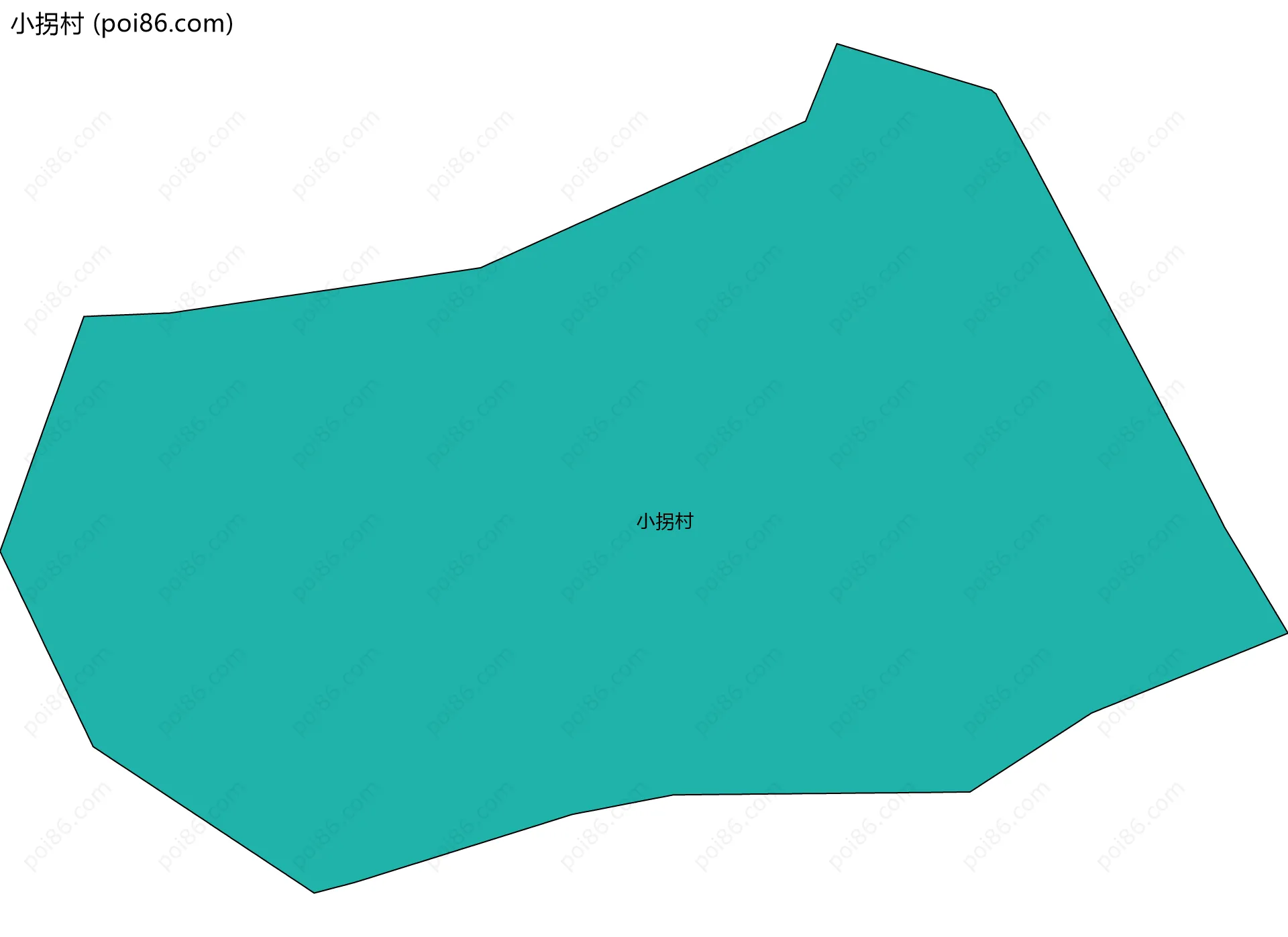 小拐村边界地图